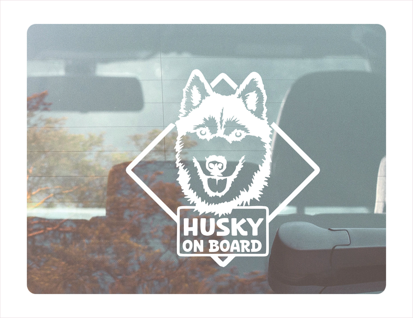 Husky on board Decal Sticker FREE shipping