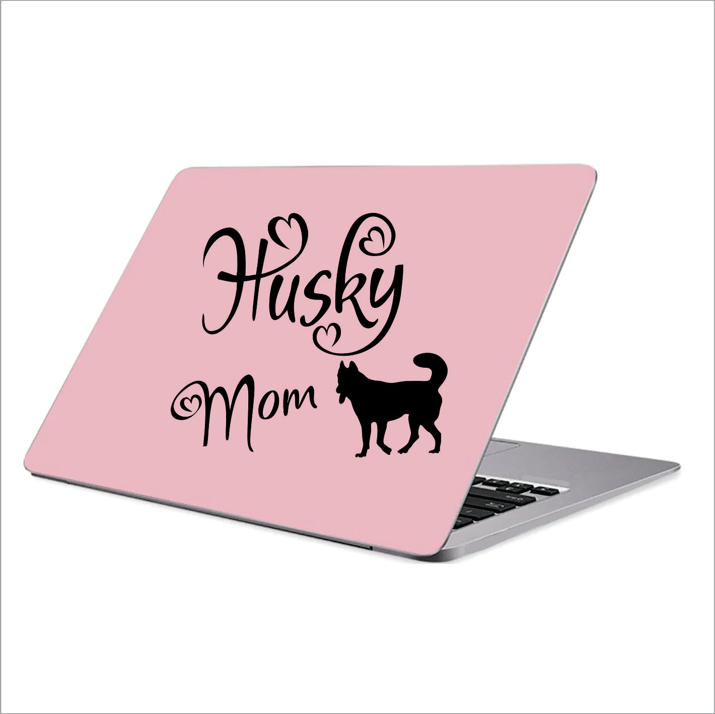 Husky Mom Black Vinyl Decal Sticker