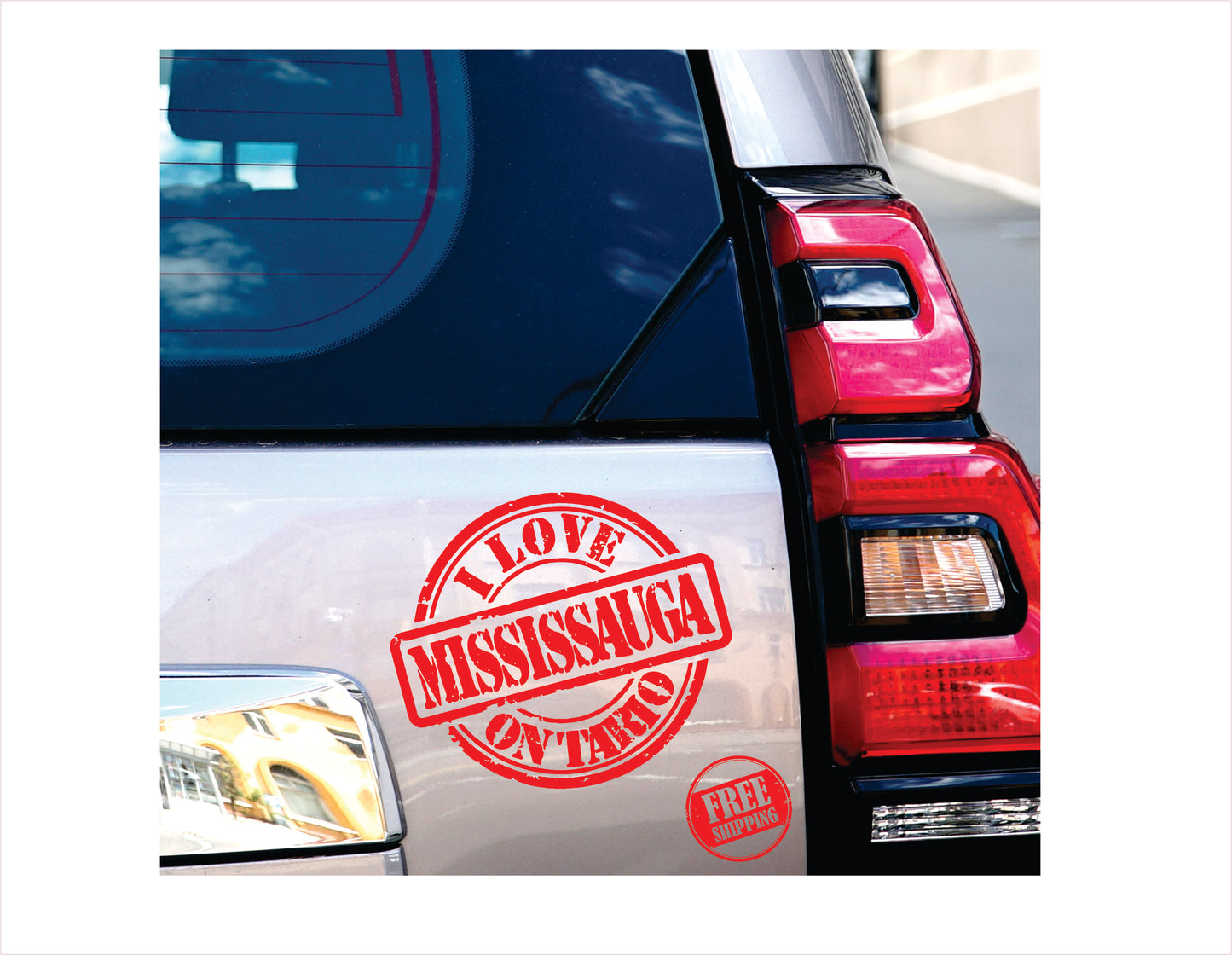I love Mississauga Ontario red Decal Sticker