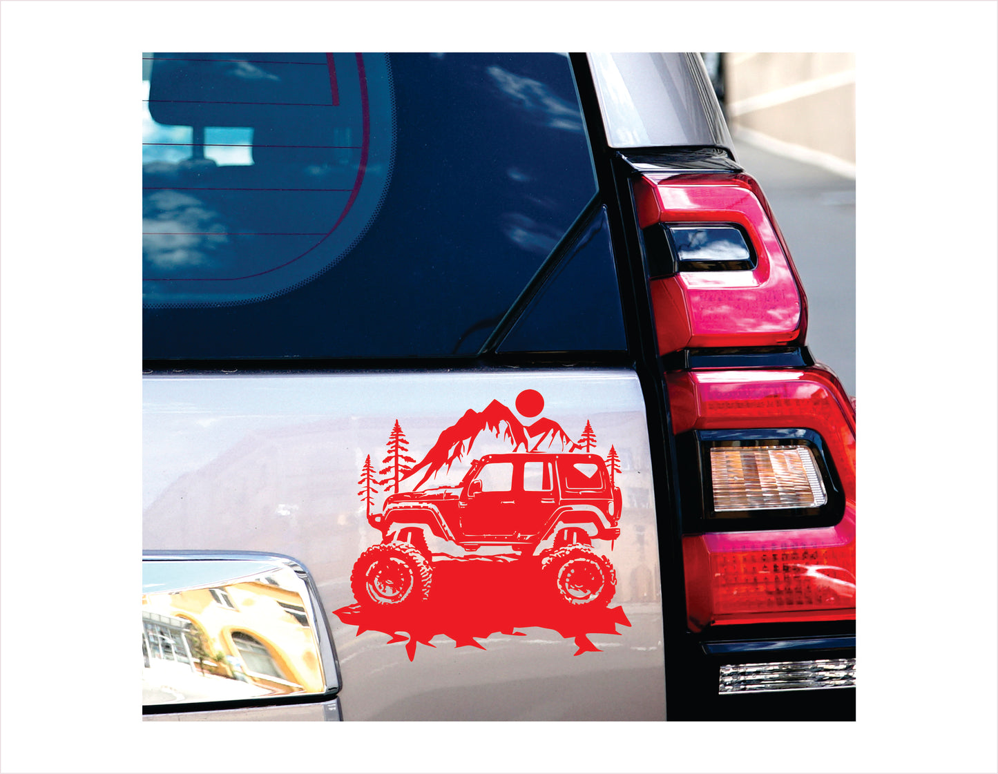 MOUNTAIN TRAVEL JEEP OFFROAD Vinyl Decal Sticker FREE shipping