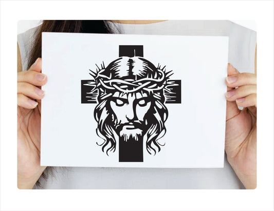 The faith of Jesus Black Vinyl Decal Sticker