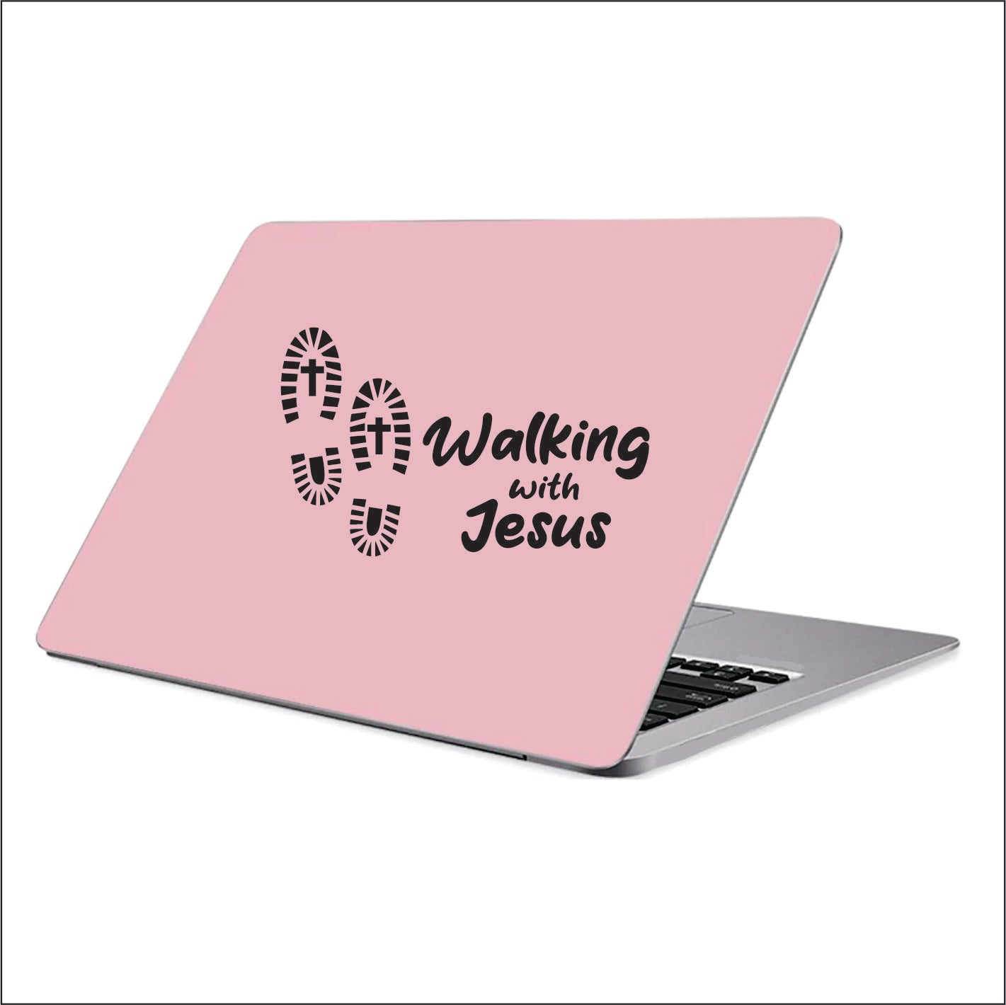 Walking with Jesus Vinyl Decal Sticker FREE shipping