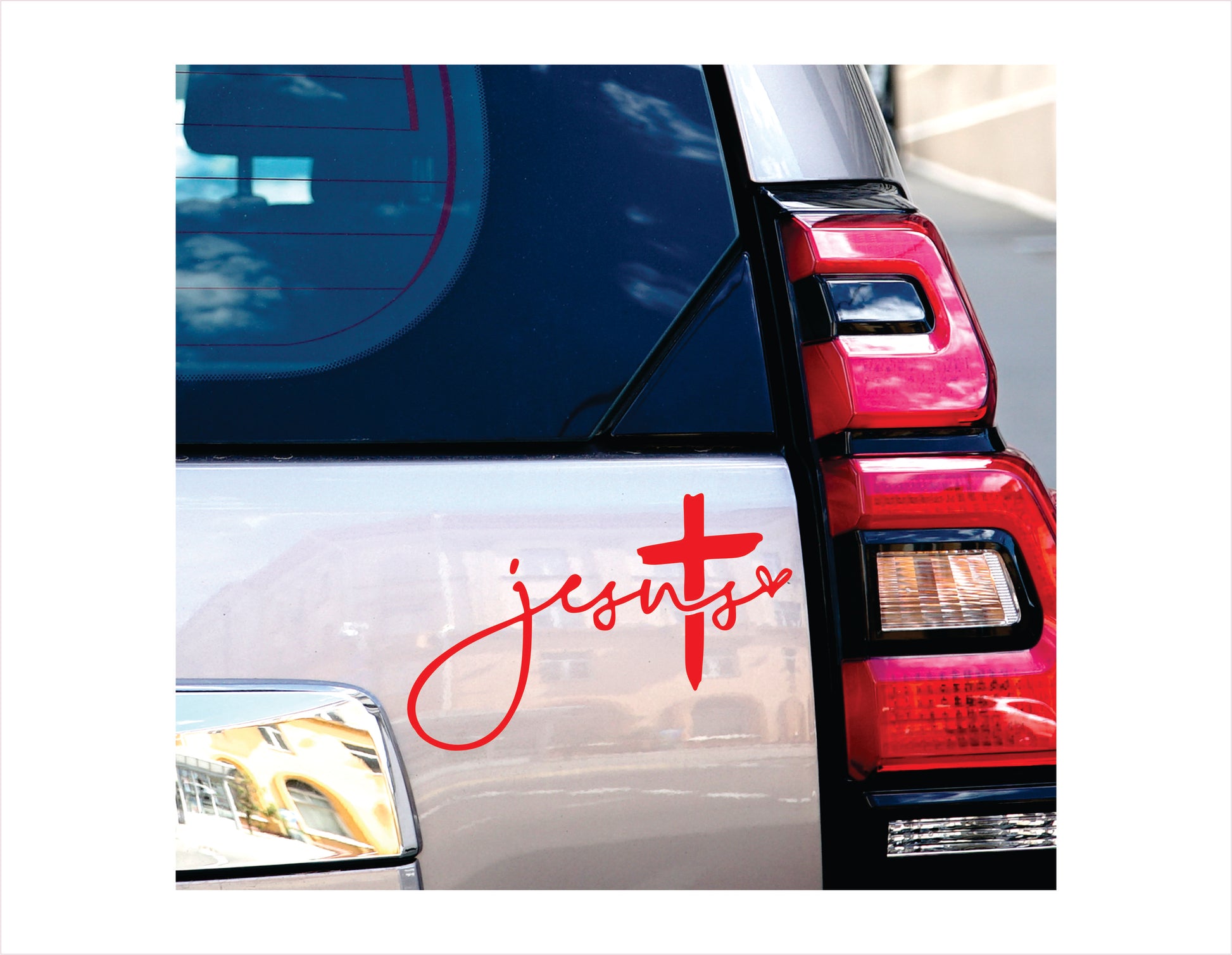 Jesus Red Decal Sticker