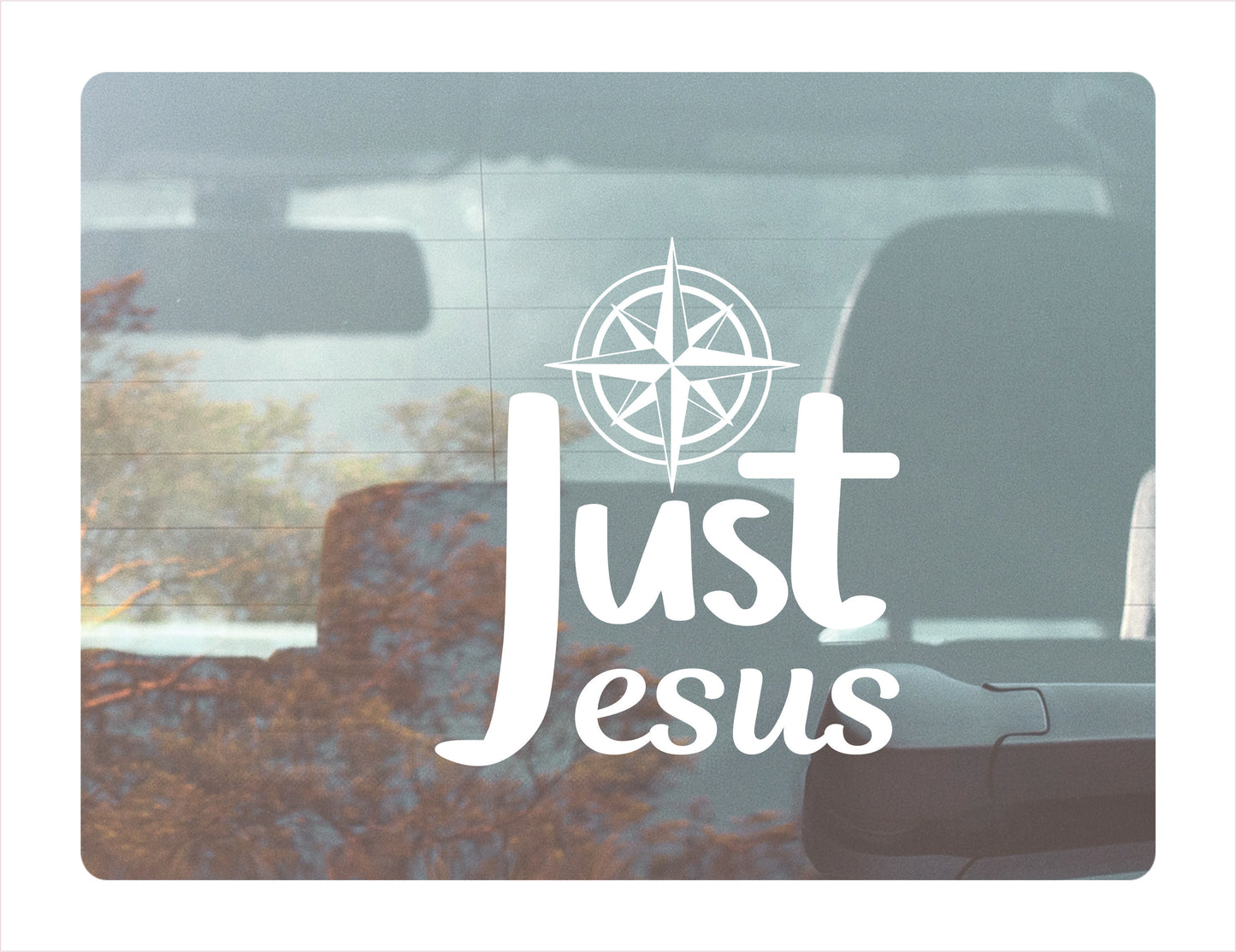 JUST JESUS Vinyl Decal Sticker FREE shipping