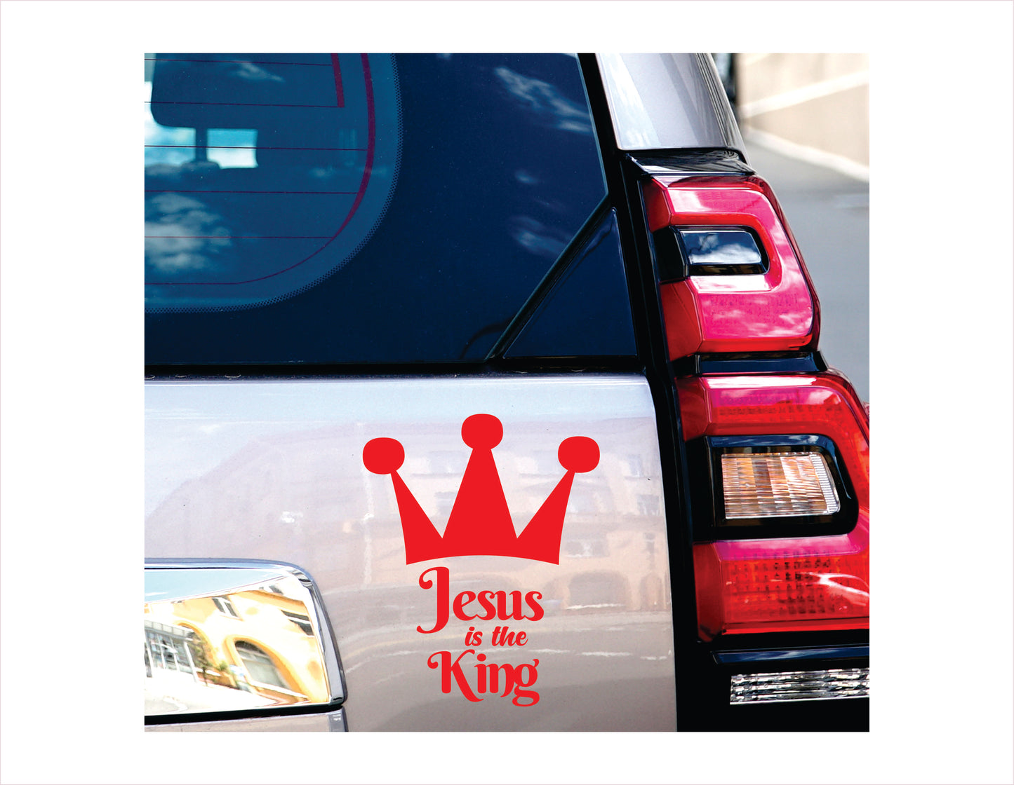 JESUS IS THE KING Vinyl Decal Sticker FREE shipping