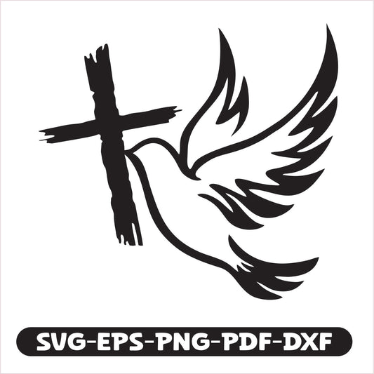 Jesus Bird SVG EPS PNG PDF DXF Cutting File