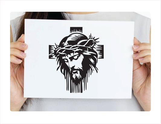 Jesus is the way Black Vinyl Decal Sticker