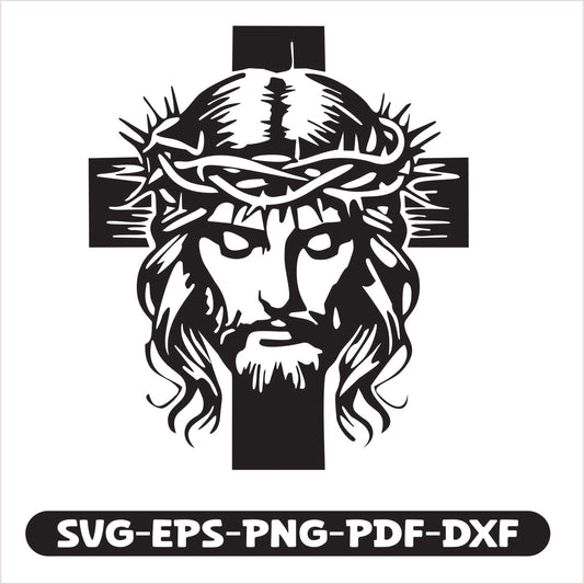Jesus Praying SVG EPS PNG PDF DXF Cutting File