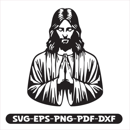 Jesus Pray Peace SVG EPS PNG PDF DXF Cutting File