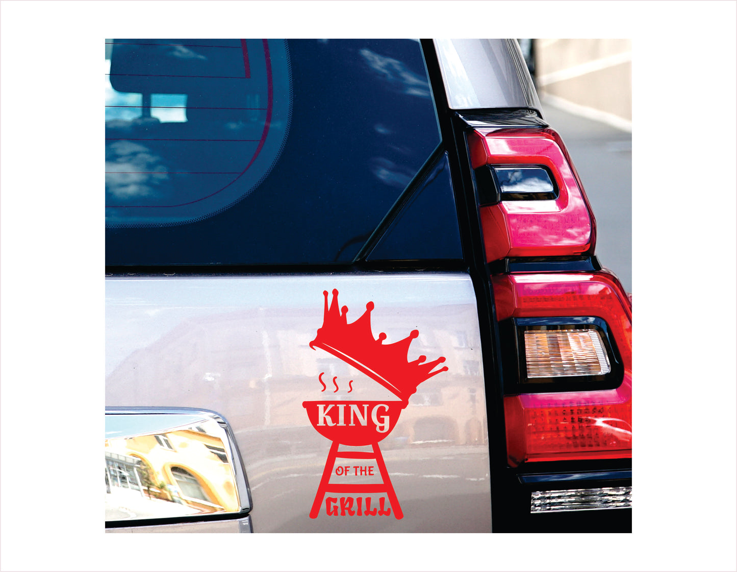 King of the Grill Bbq time Vinyl Decal Sticker FREE shipping