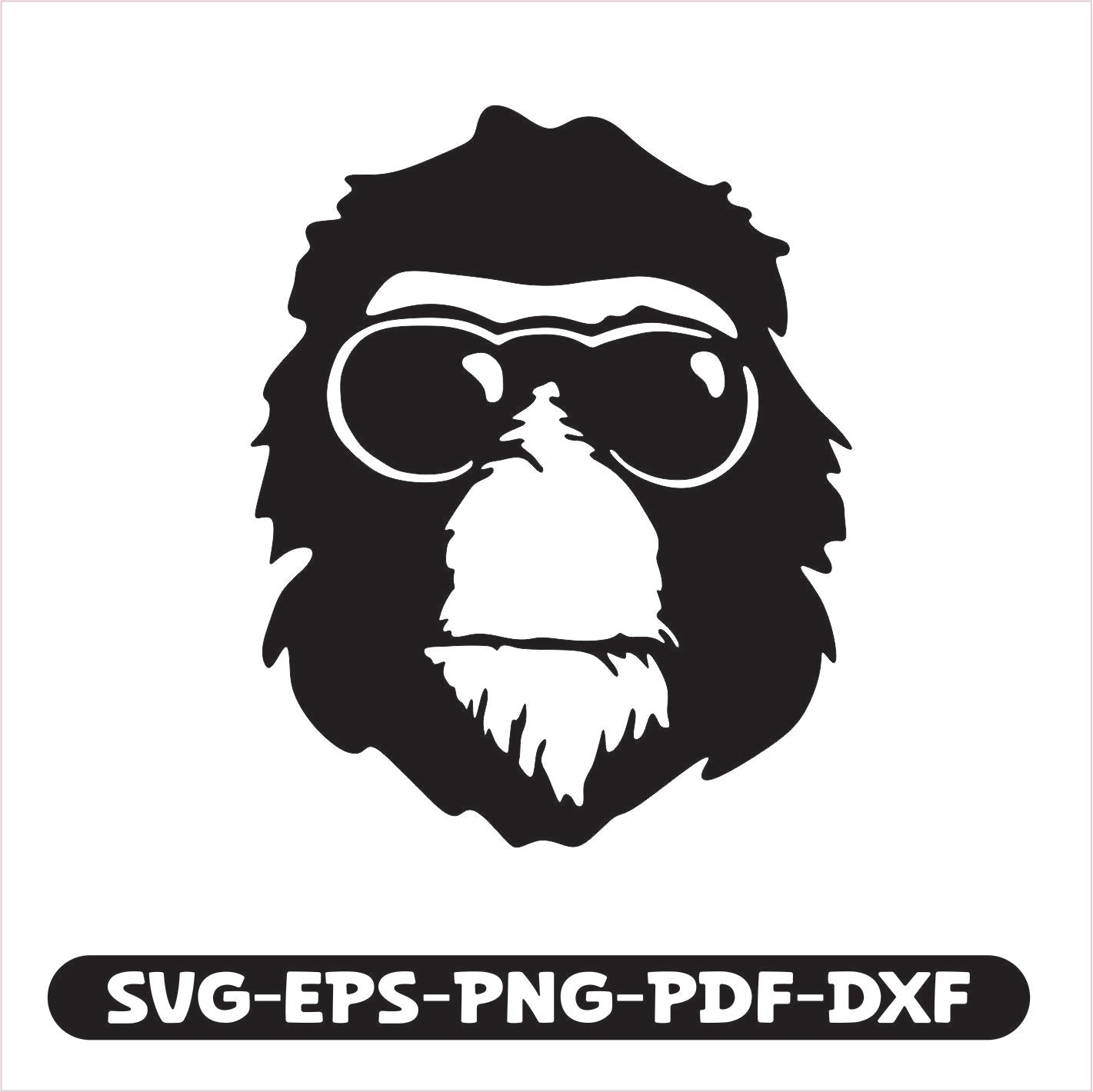 King Kong Glases SVG EPS PNG PDF DXF Cutting File