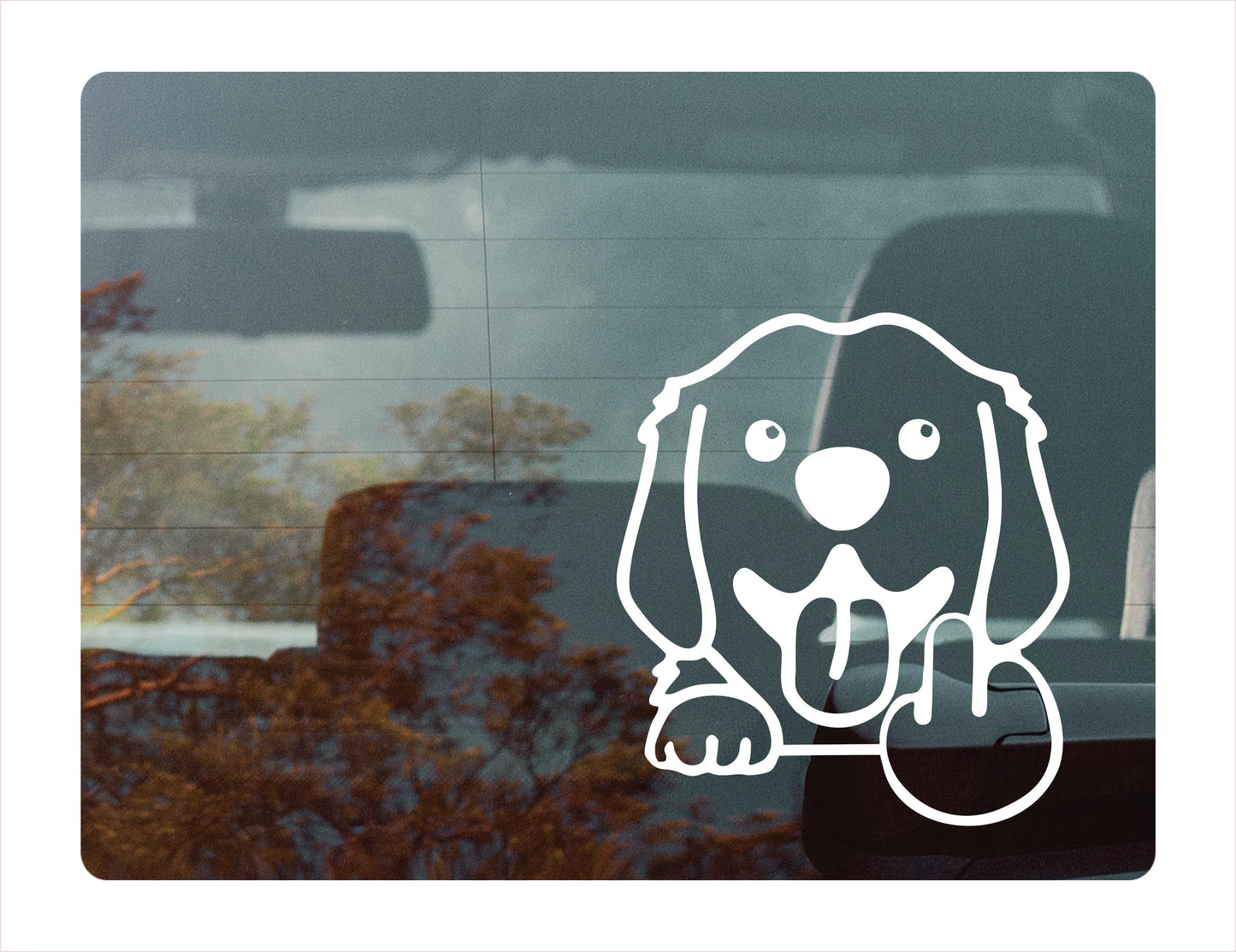 Labrador Dog Middle Finger Decal Sticker - FREE shipping