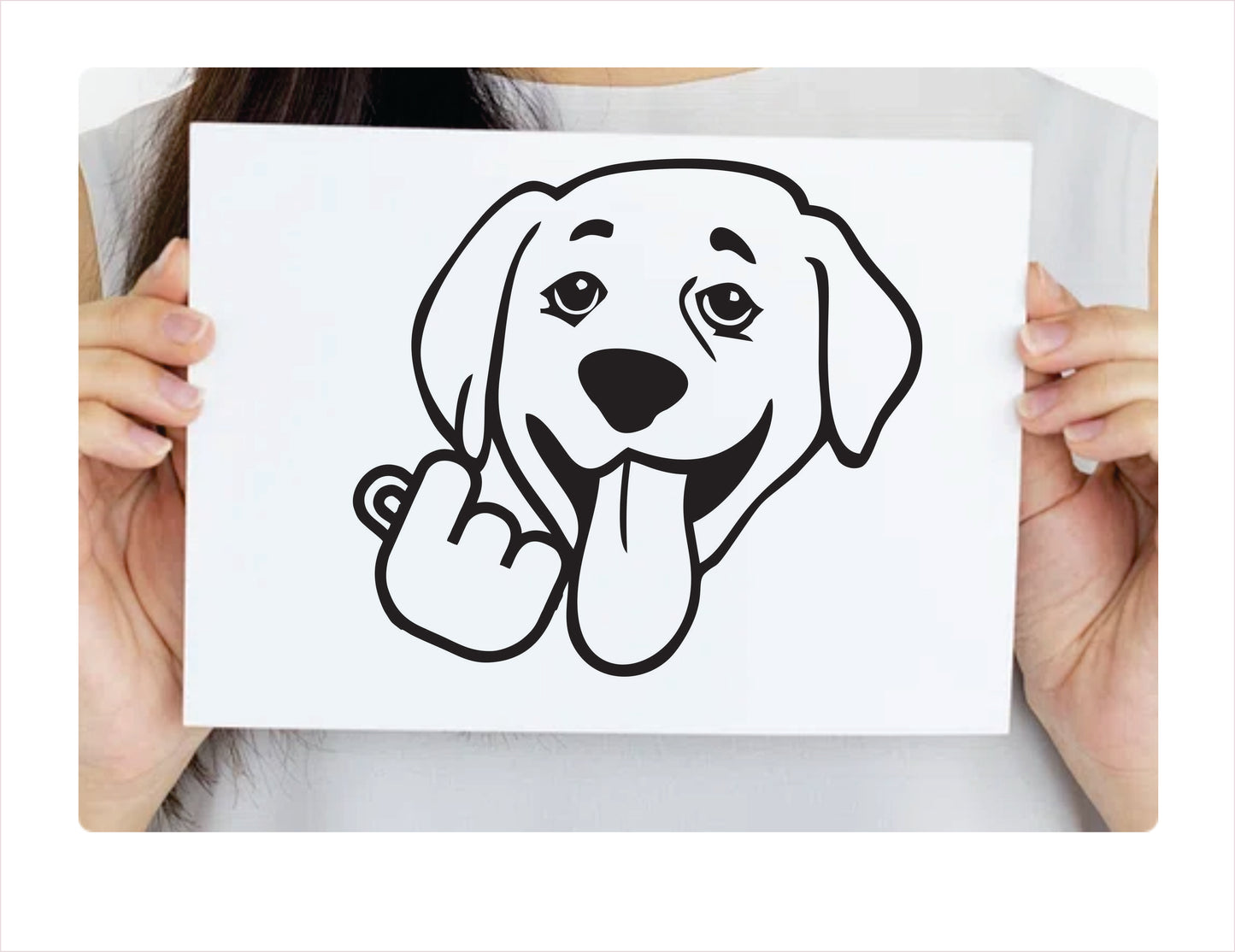 Labrador Korean Heart Decal FREE shipping