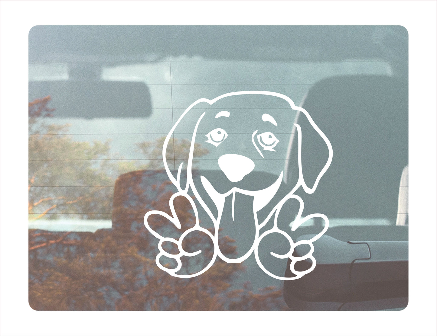 Labrador Peace Decal FREE shipping