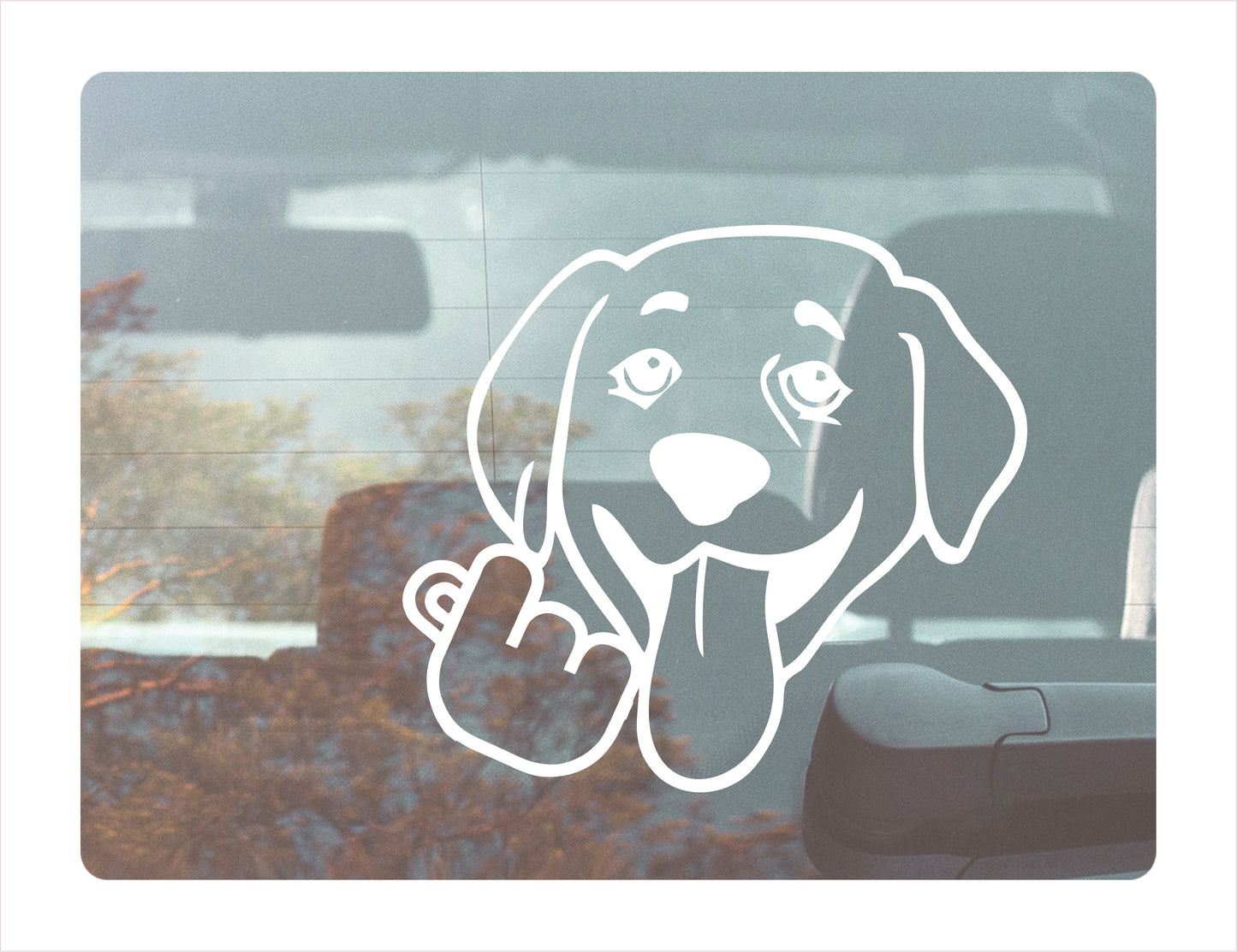 Labrador Korean Heart Decal FREE shipping