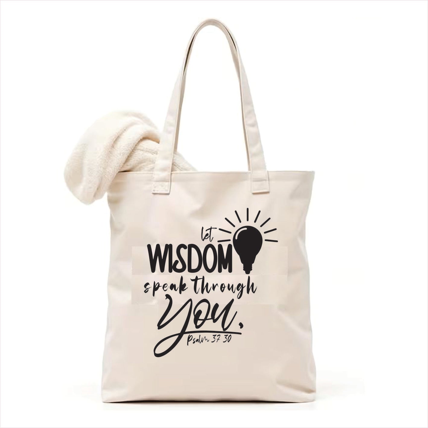 Let wisdom speak through you canvas tote bag 3