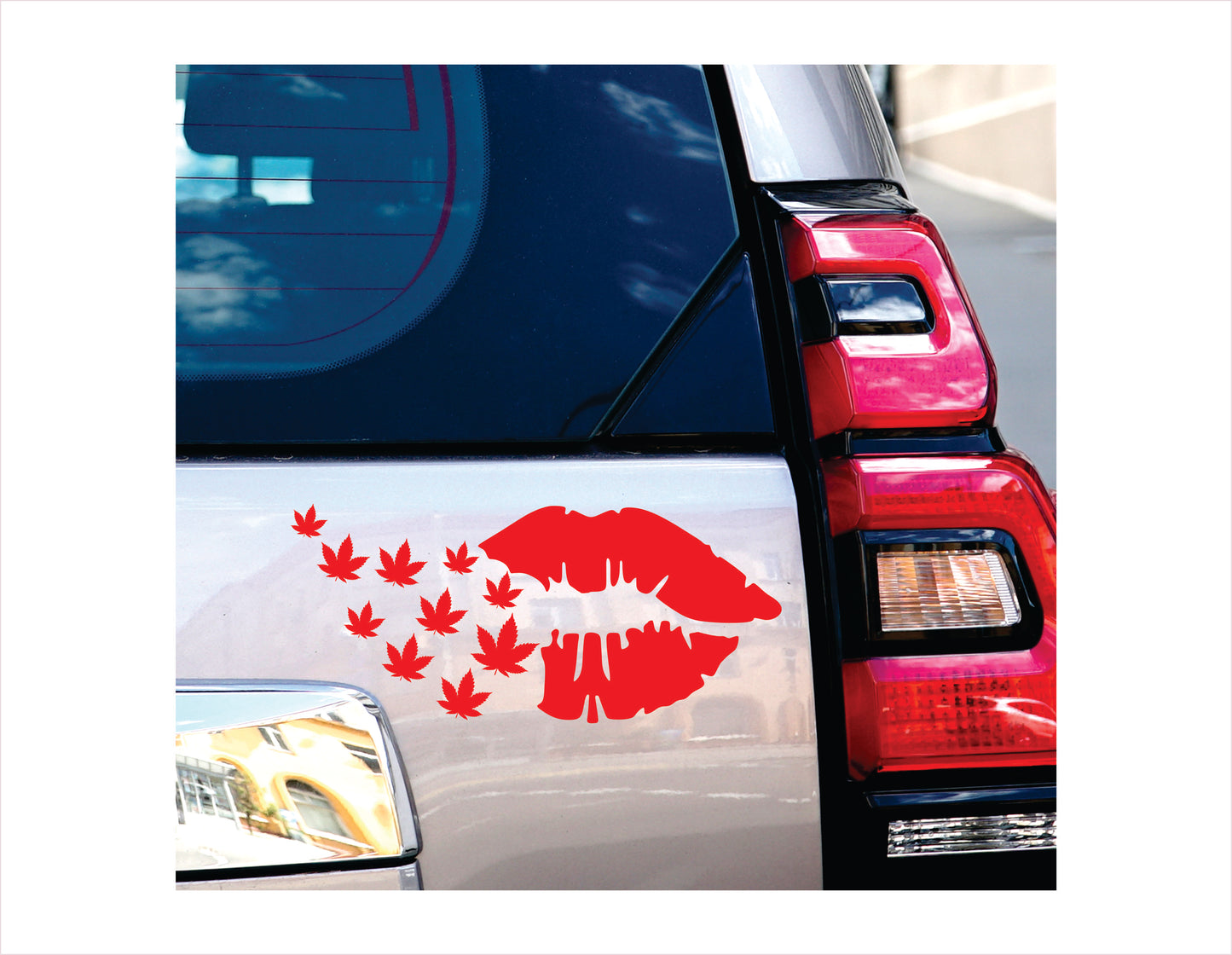 Cannabis Lip Vinyl Decal Sticker FREE shipping