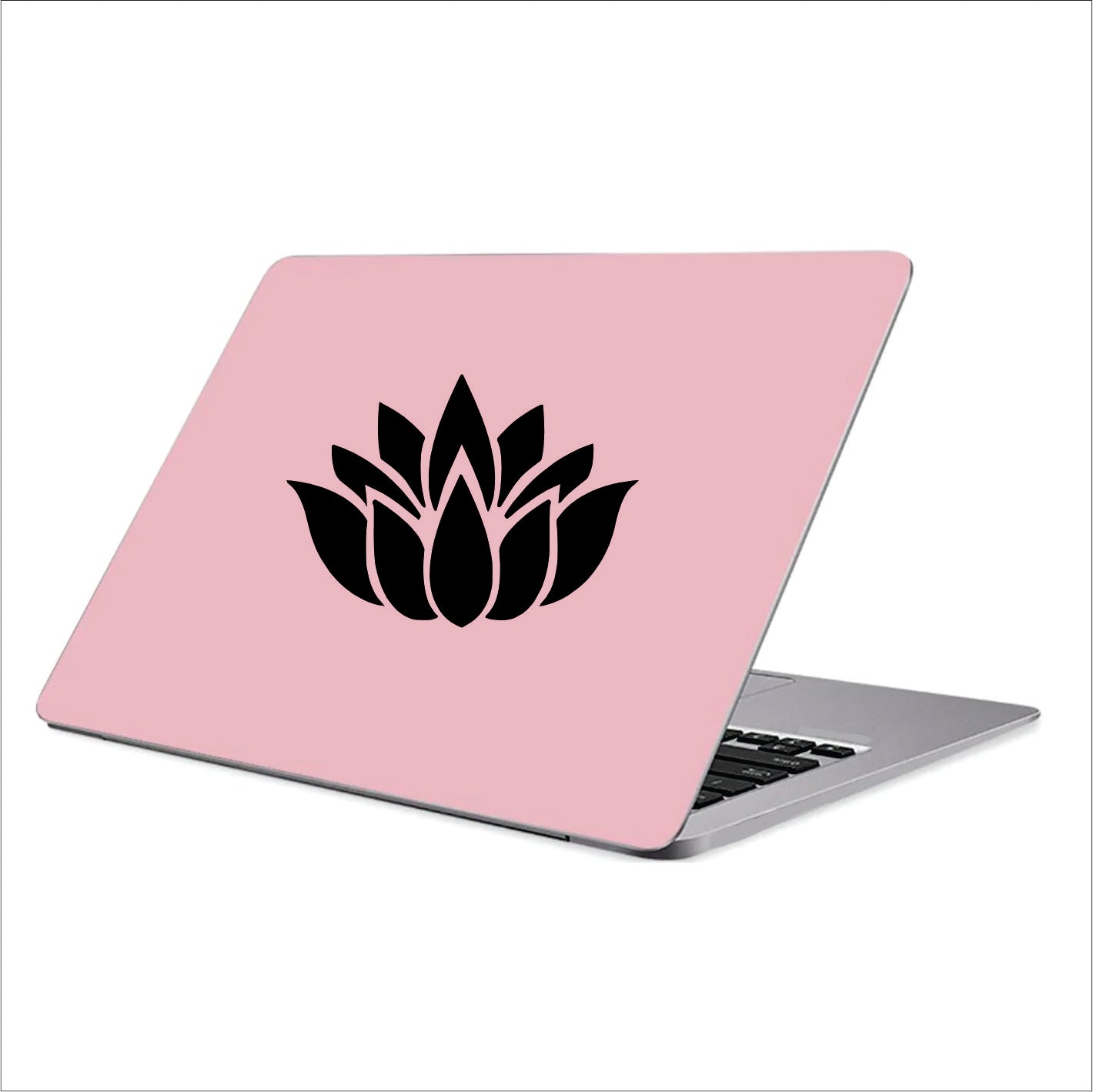 Flower Lotus Rose Black Vinyl Decal Sticker