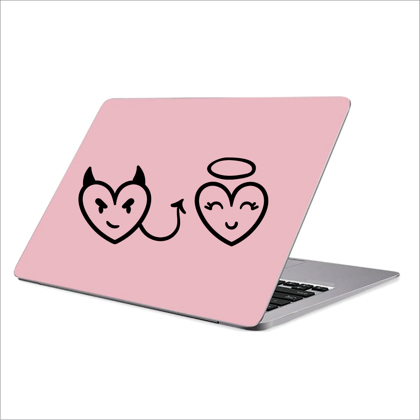 Devil Angel Black Vinyl Decal Sticker