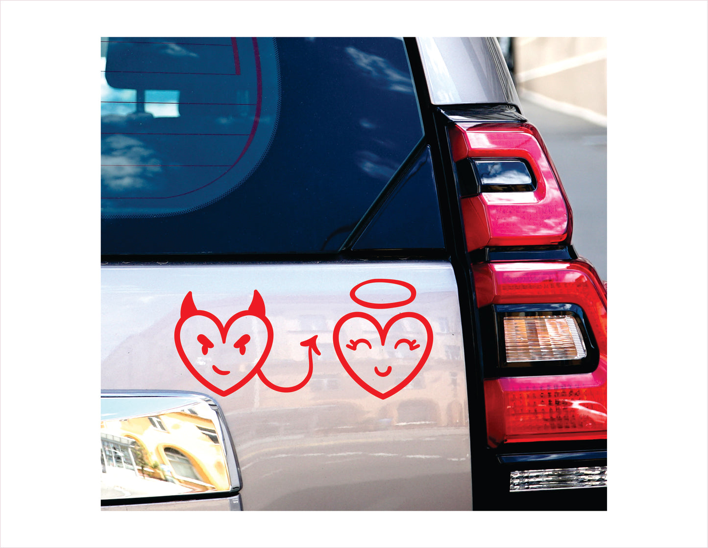 Devil Angel Vinyl Decal Sticker FREE shipping