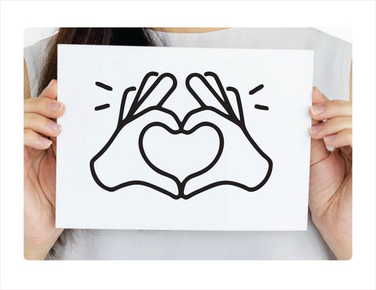 Love Hang Black Vinyl Decal Sticker