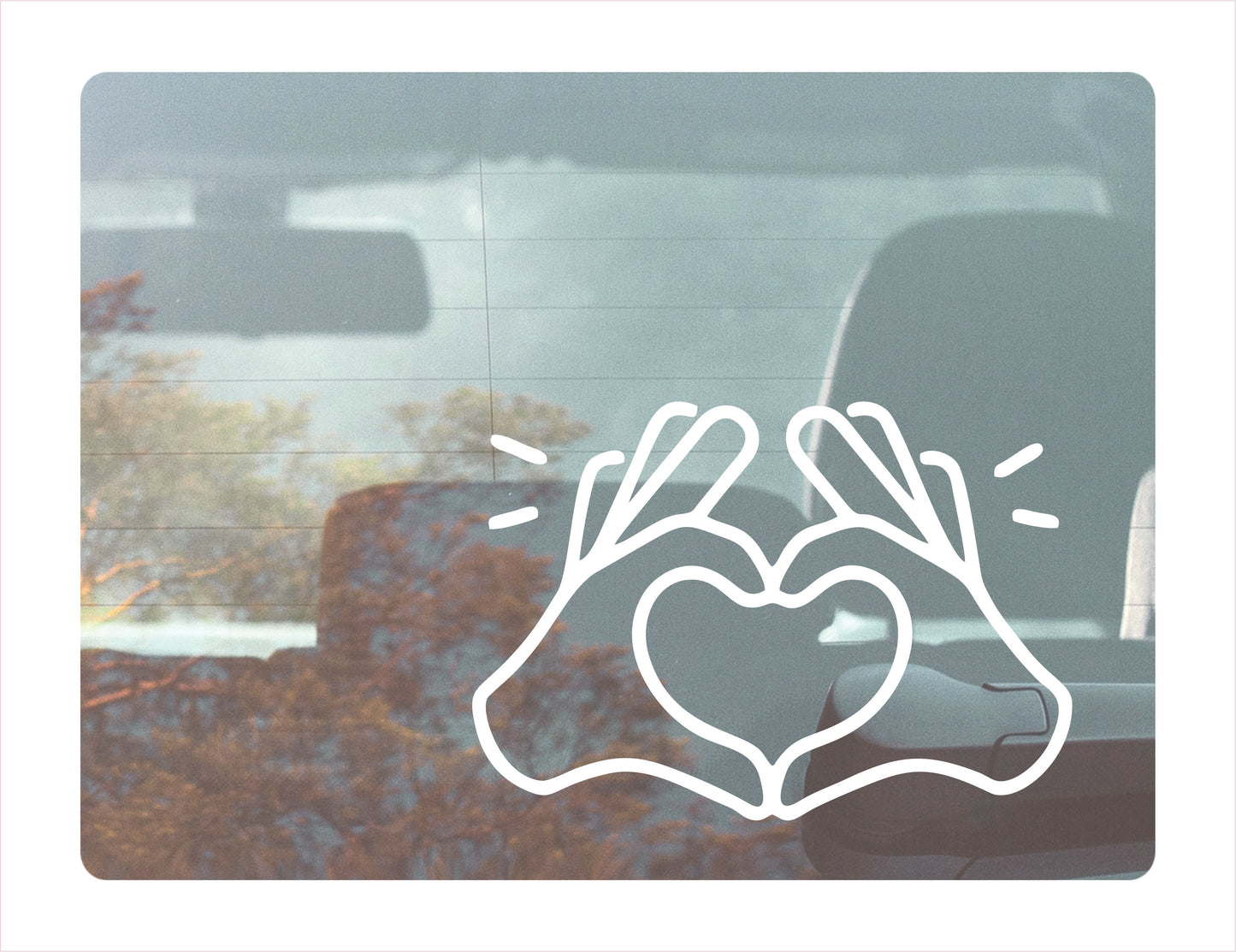 Love Hang White Vinyl Decal Sticker