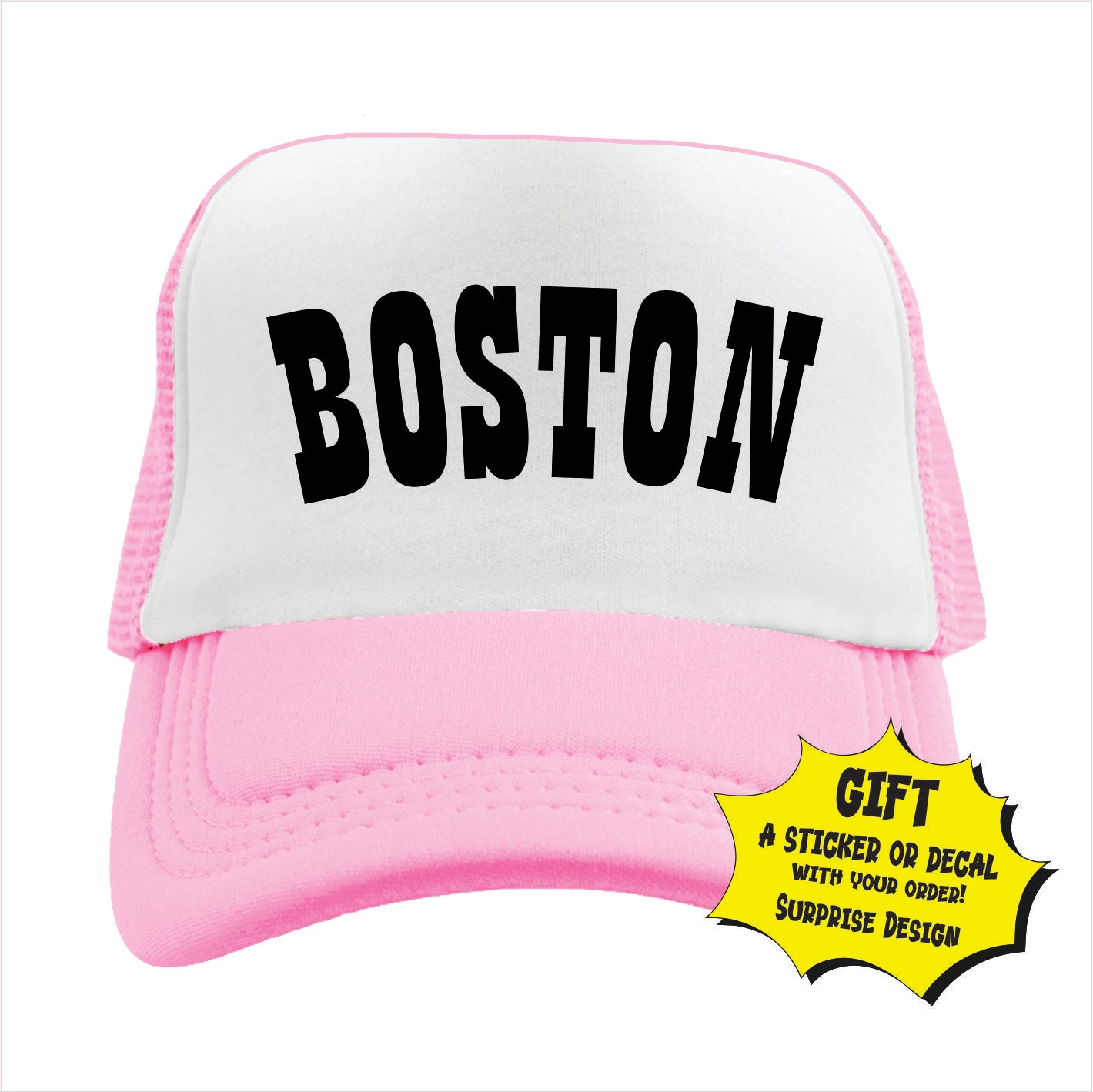 Boston Trucker Hat Cap
