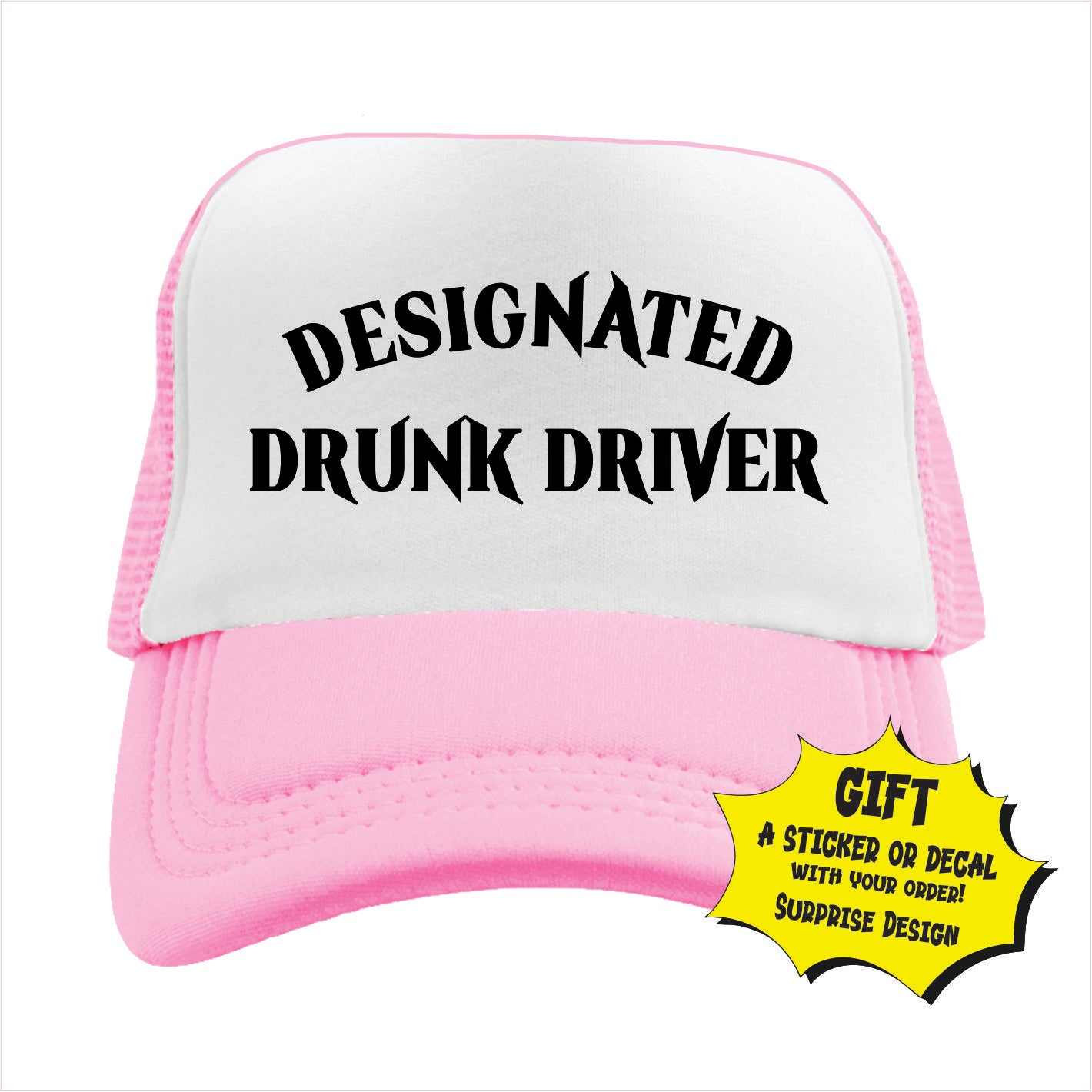 Designated Drunk Driver Trucker Hat Cap