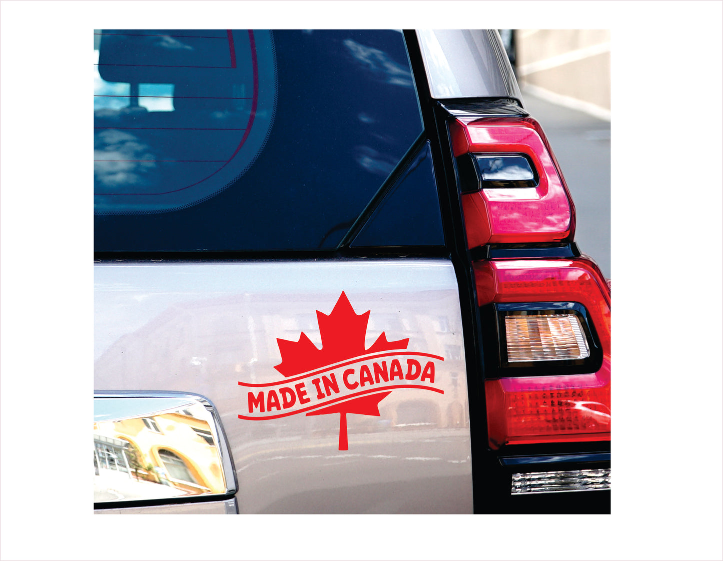 Made in Canada Red Decal Sticker