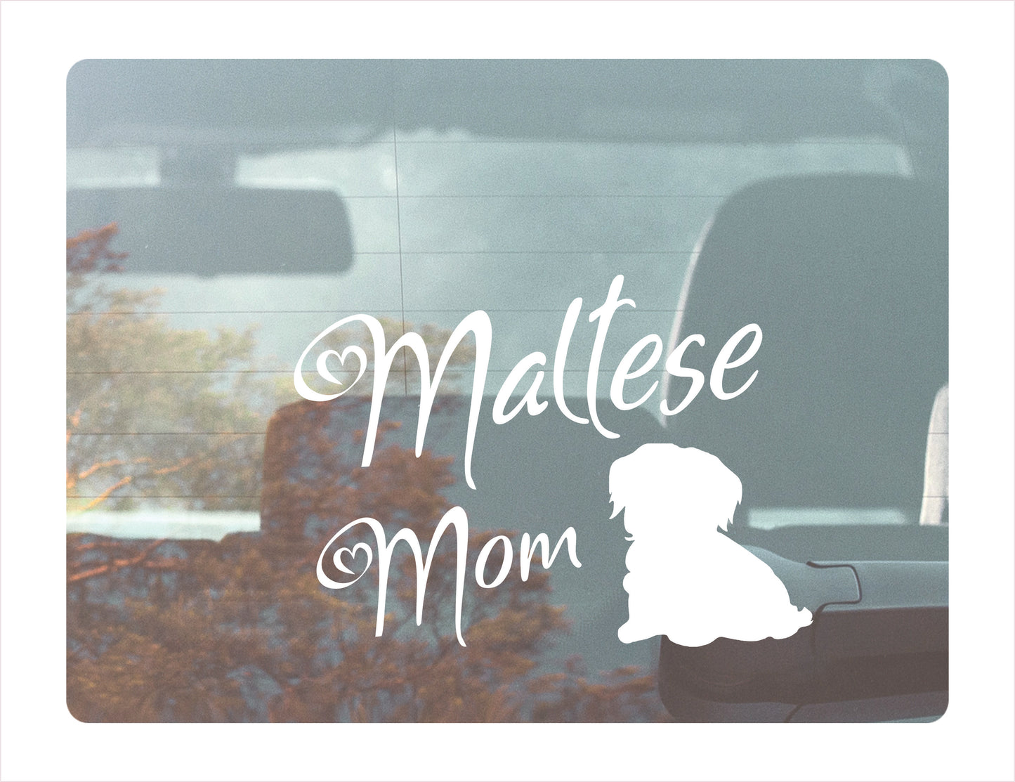 Maltese Mom Decal Sticker FREE shipping