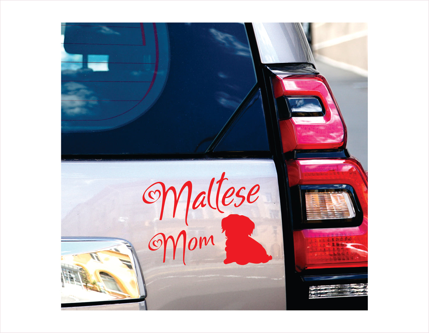 Maltese Mom Decal Sticker FREE shipping