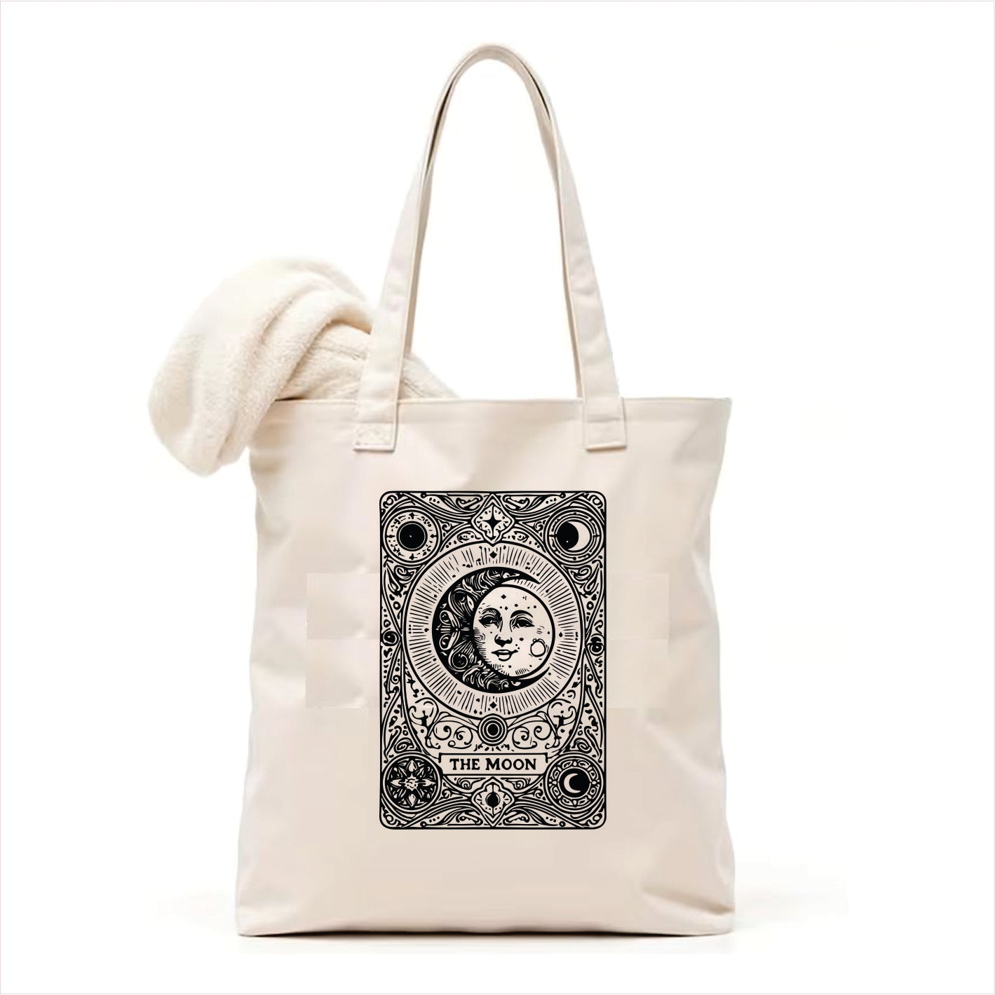 Moon tarot gothic tote bag 3