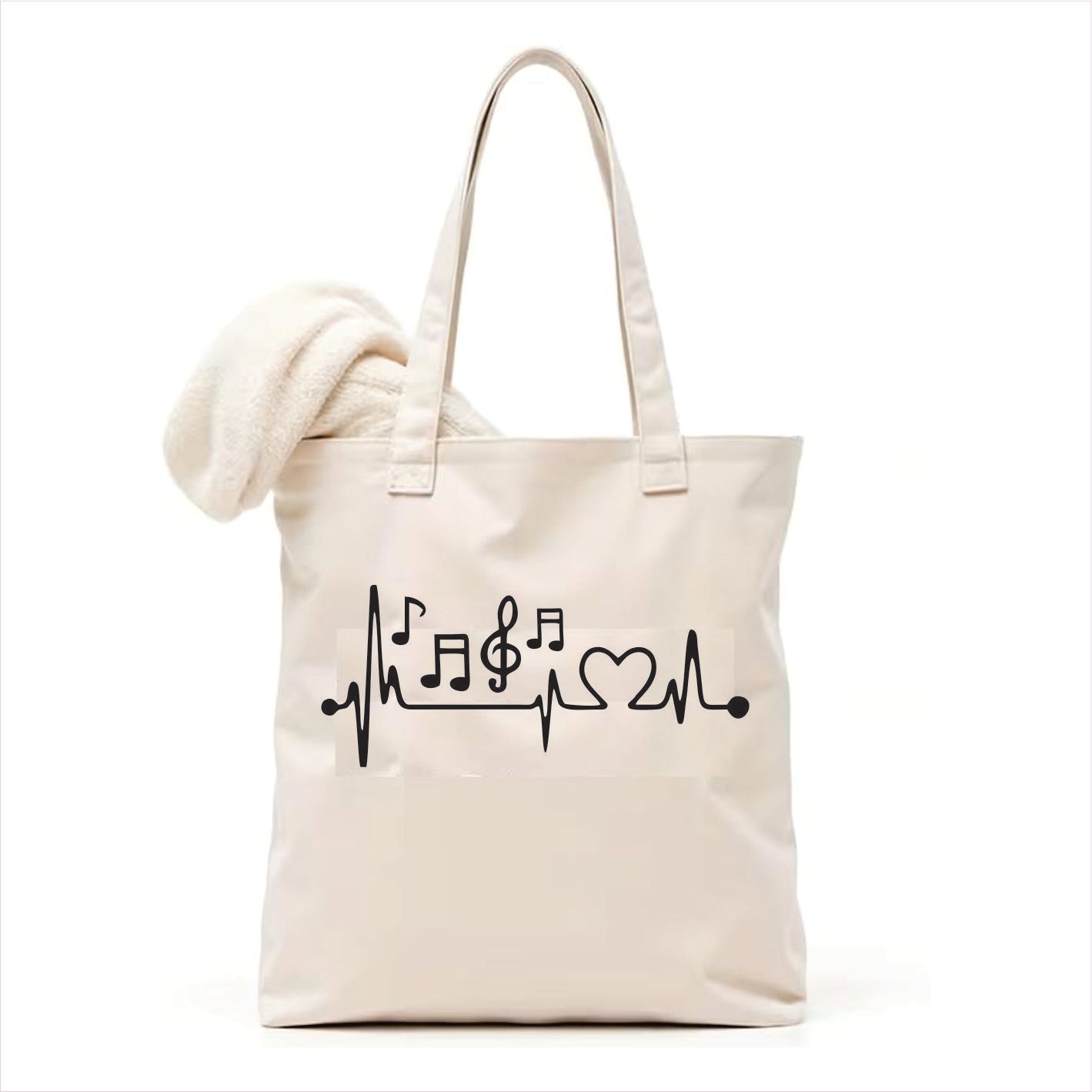 Music note tote bag 3