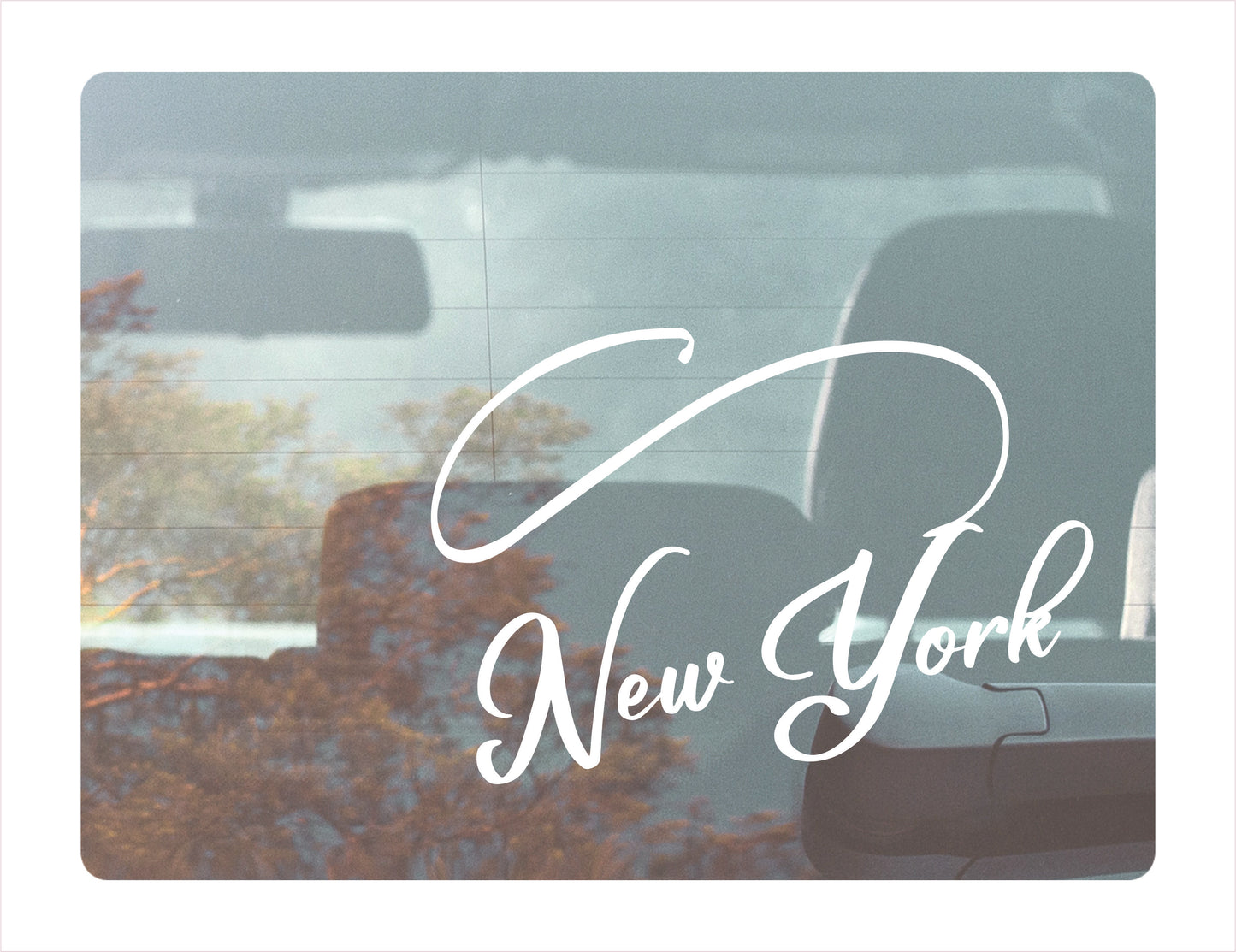 New York Fishing Decal Sticker - FREE shipping