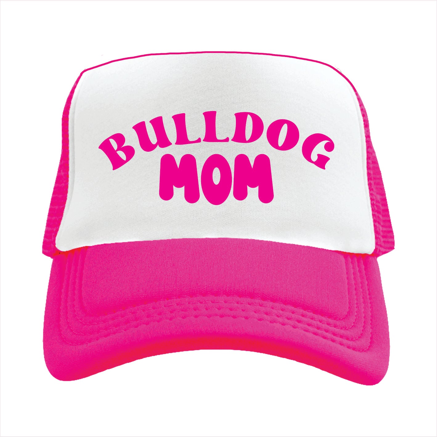 Bulldog Mom Trucker Hat Cap