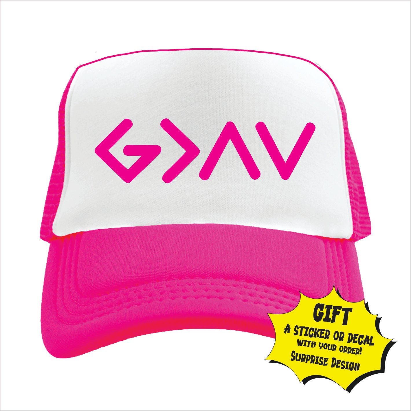 God is Greater Trucker Hat Cap