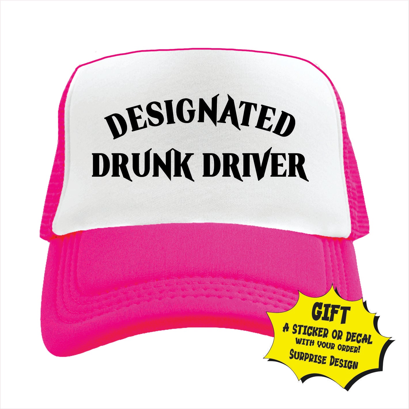 Designated Drunk Driver Trucker Hat Cap