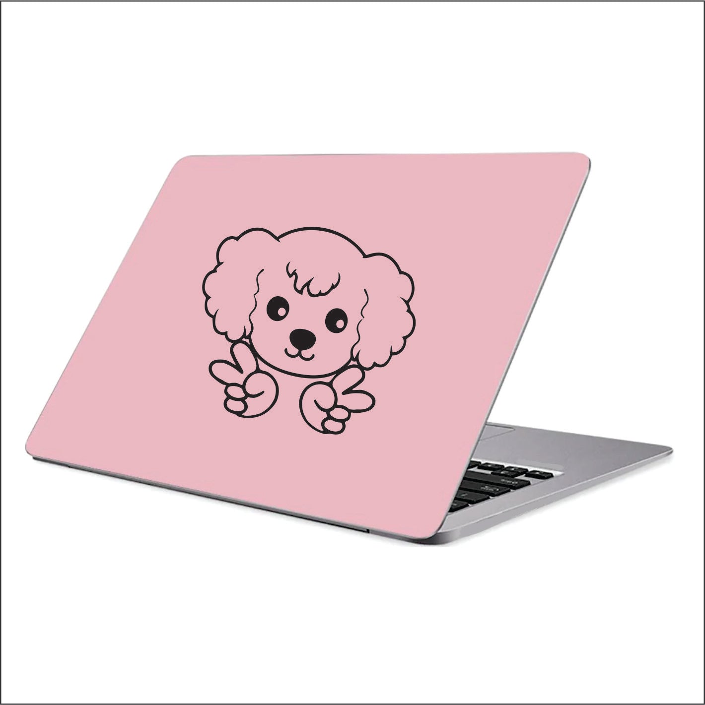 Poodle Peace Vinyl Decal FREE shipping