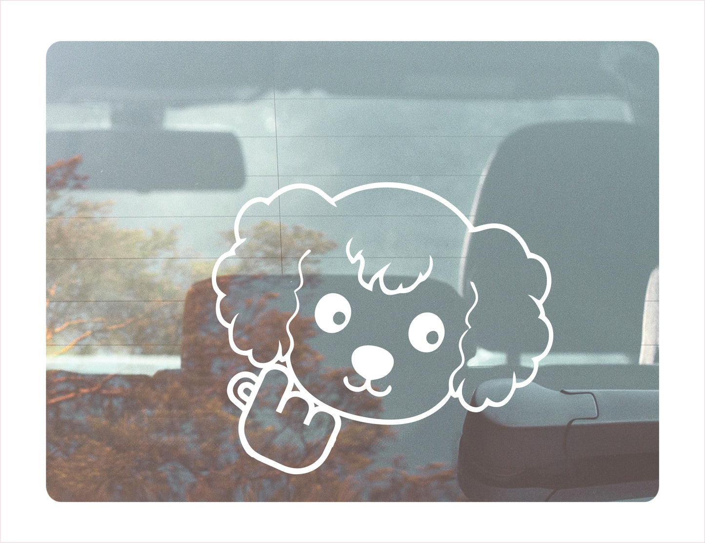Poodle Vinyl Decal FREE shipping