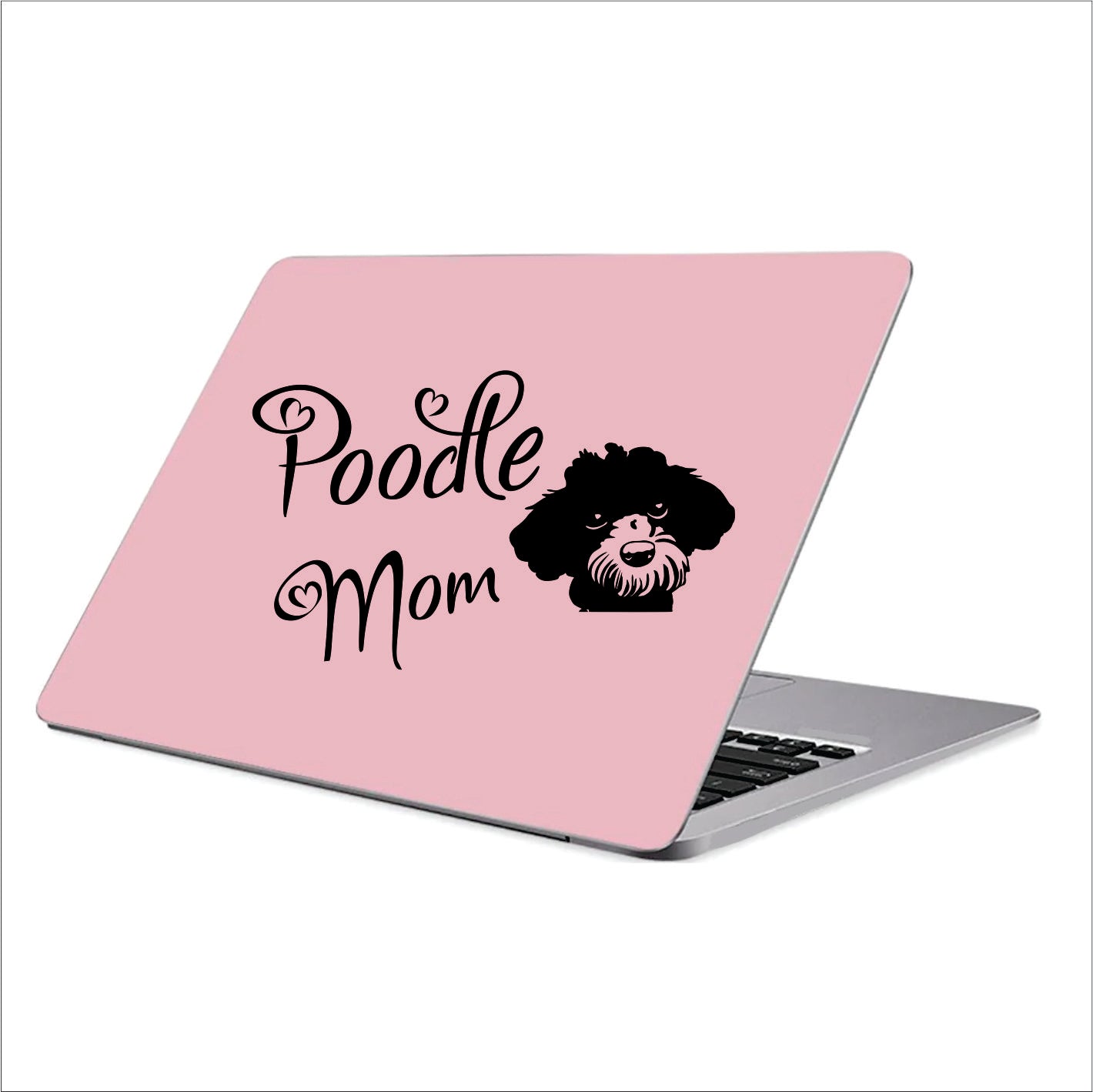 Poodle Mom Black Vinyl Decal Sticker