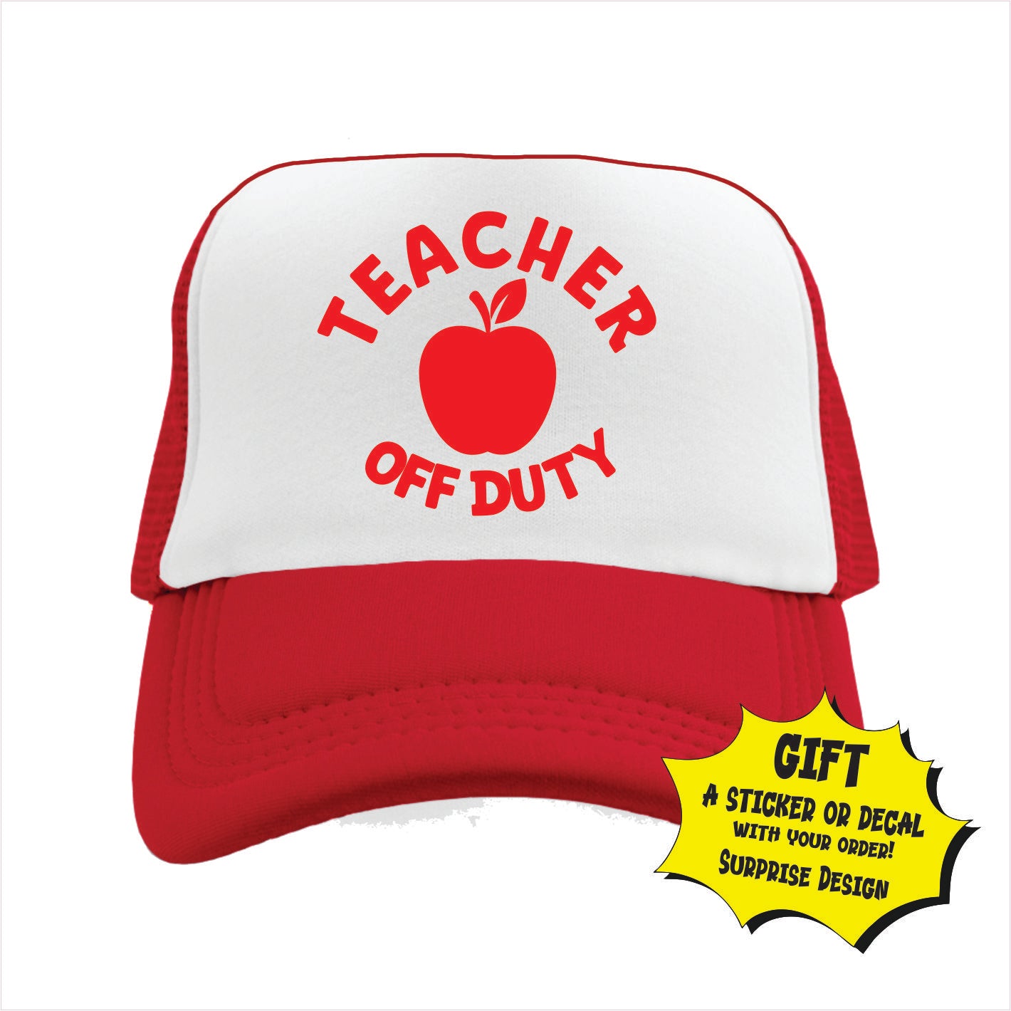 Teacher off duty Trucker Hat Cap