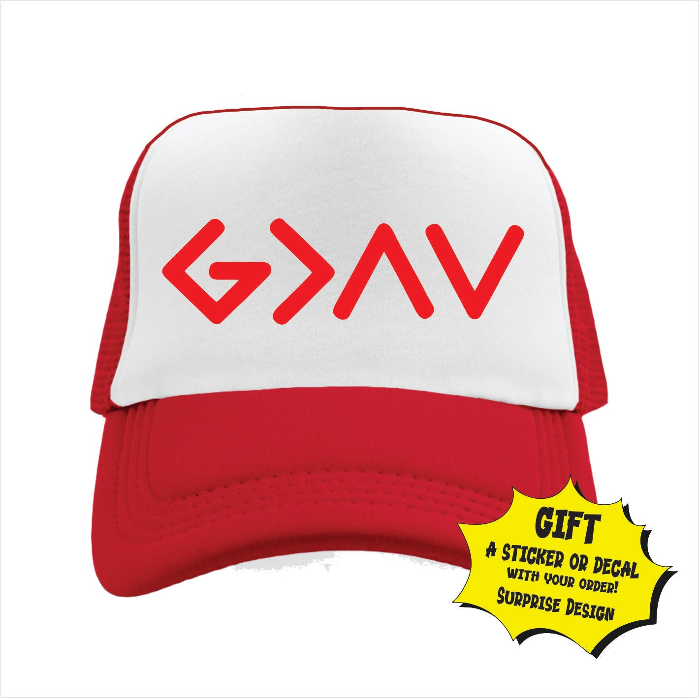 God is Greater Trucker Hat Cap