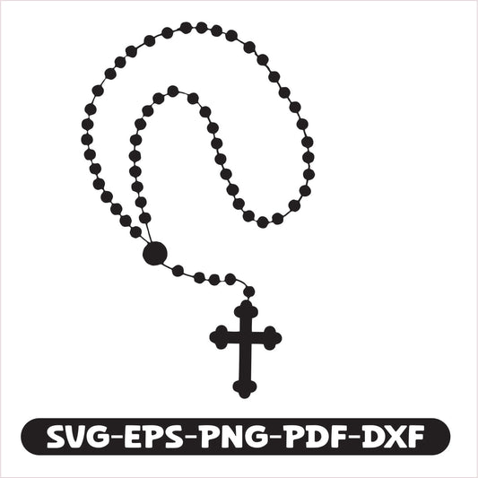 Rosary SVG EPS PNG PDF DXF Cutting File