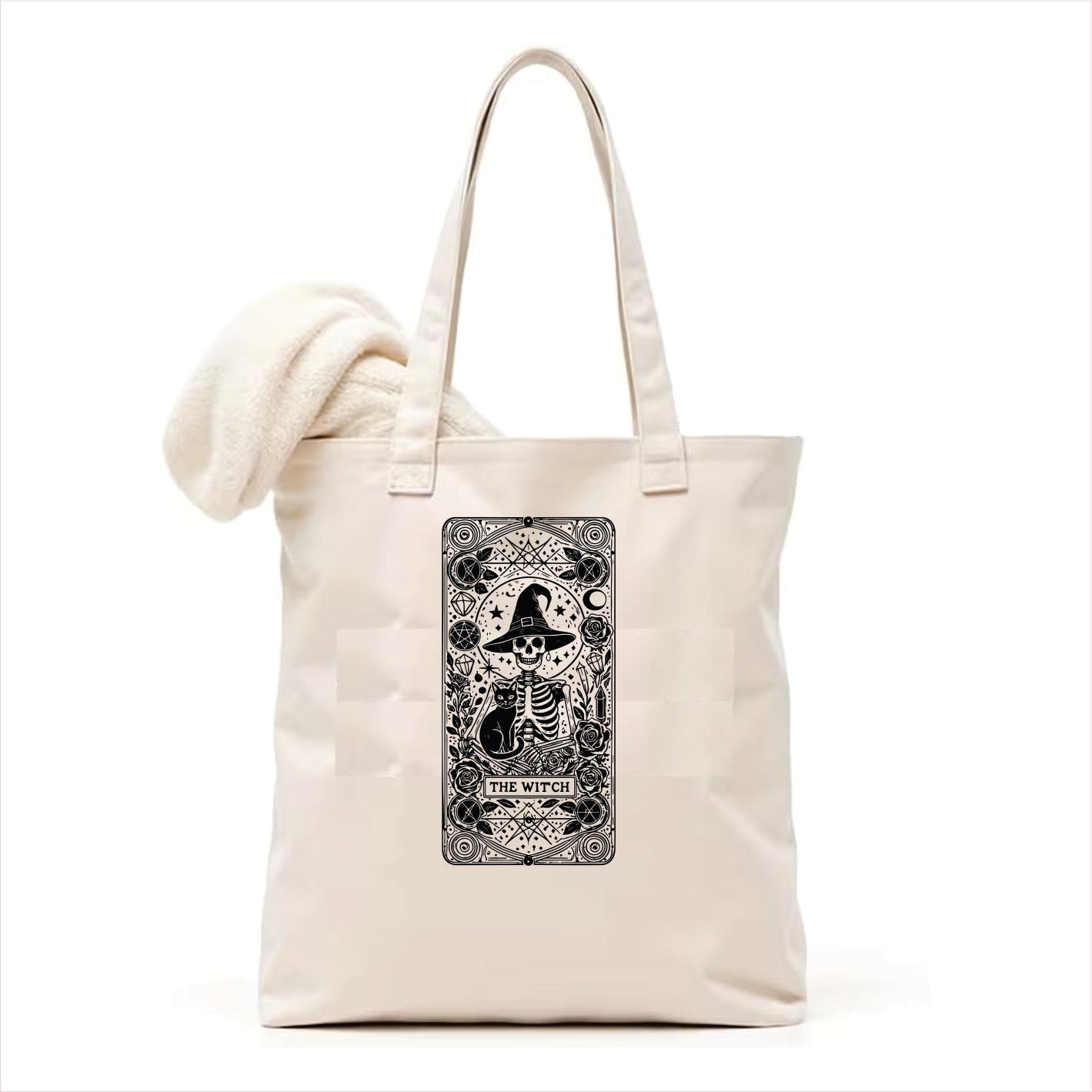 The witch and cat tarot tote bag 3