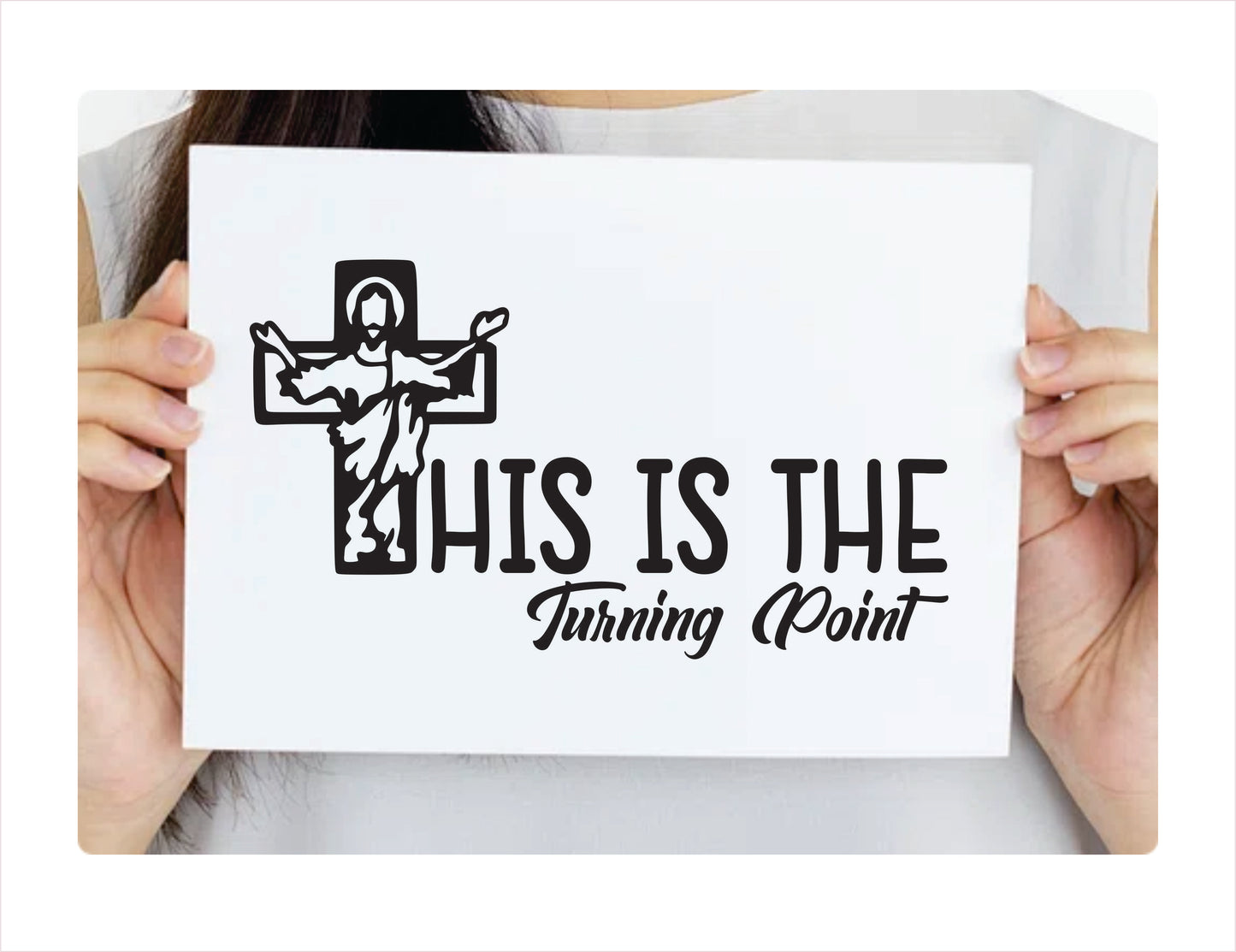This is the turning point black Vinyl Decal Sticker