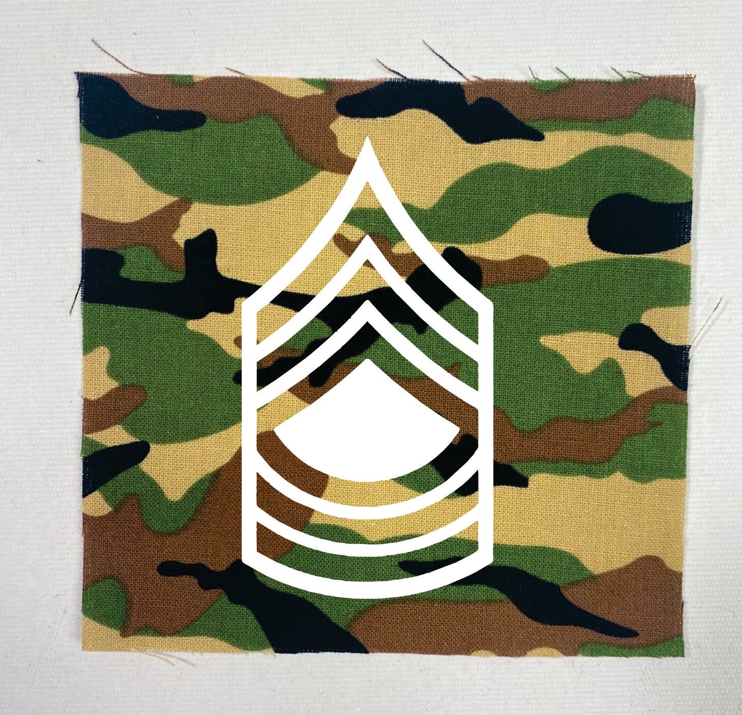 US Army Master Sergeant Sew-On Patch Camo Military Pride Patch