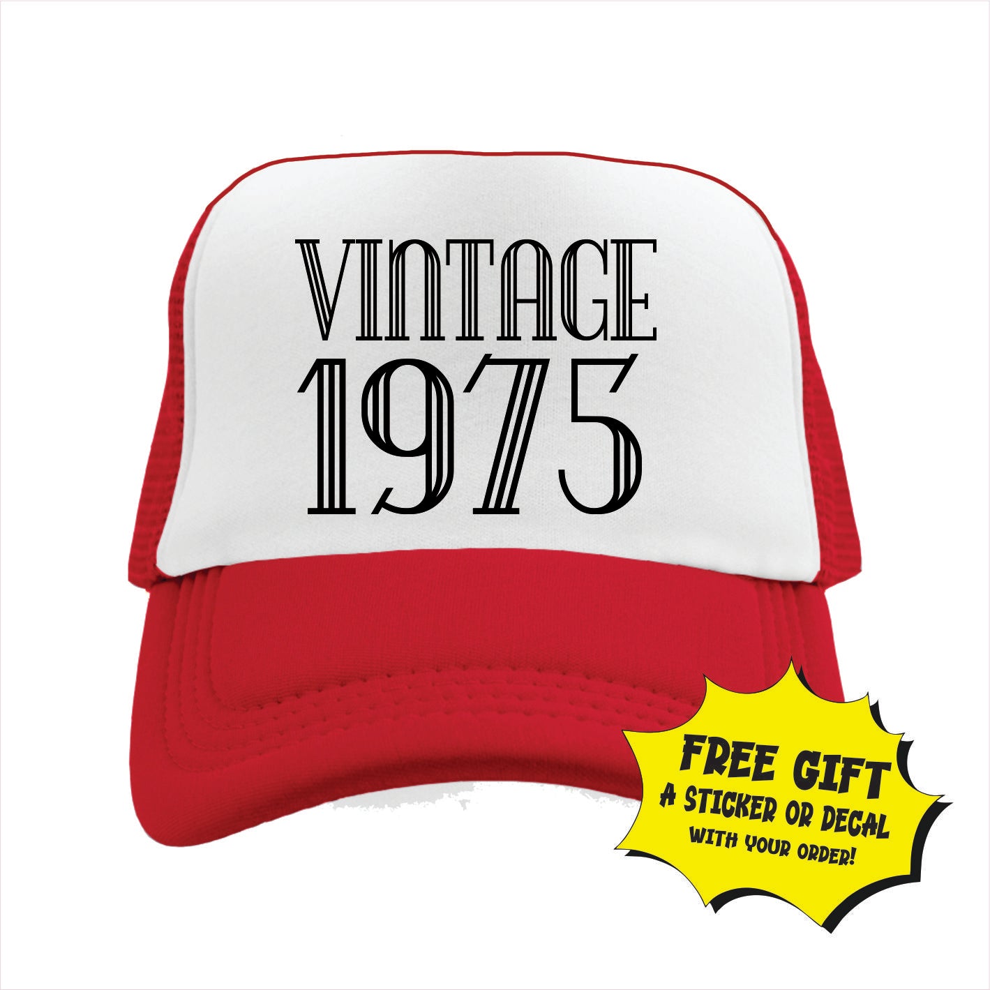 Vintage 1975 Trucker Hat Cap