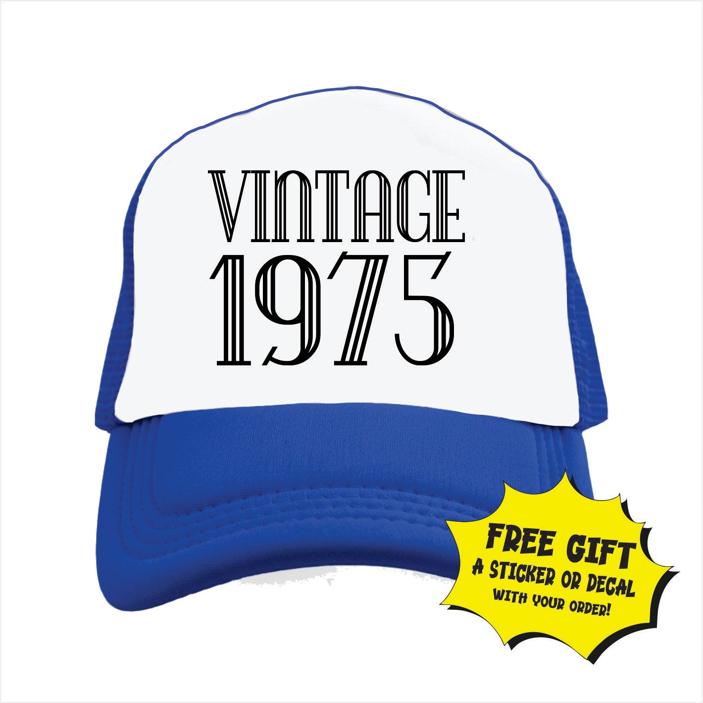 Vintage 1975 Trucker Hat Cap