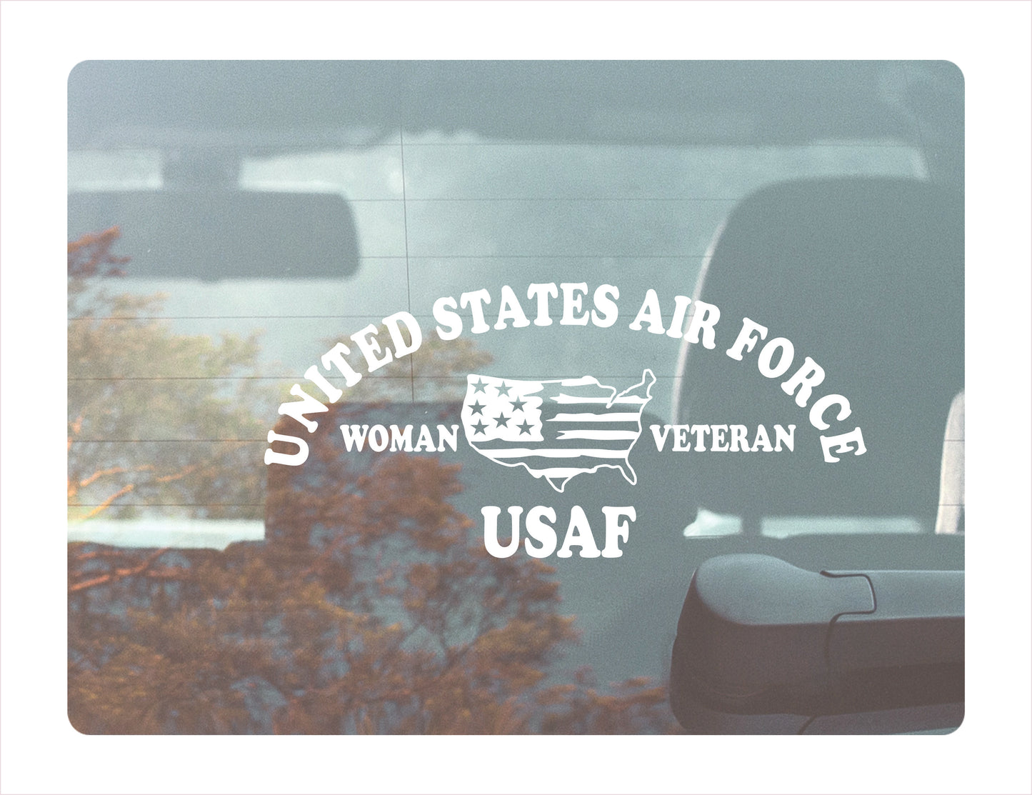 United States Air Force Woman Veteran USAF Decal Sticker - FREE shipping