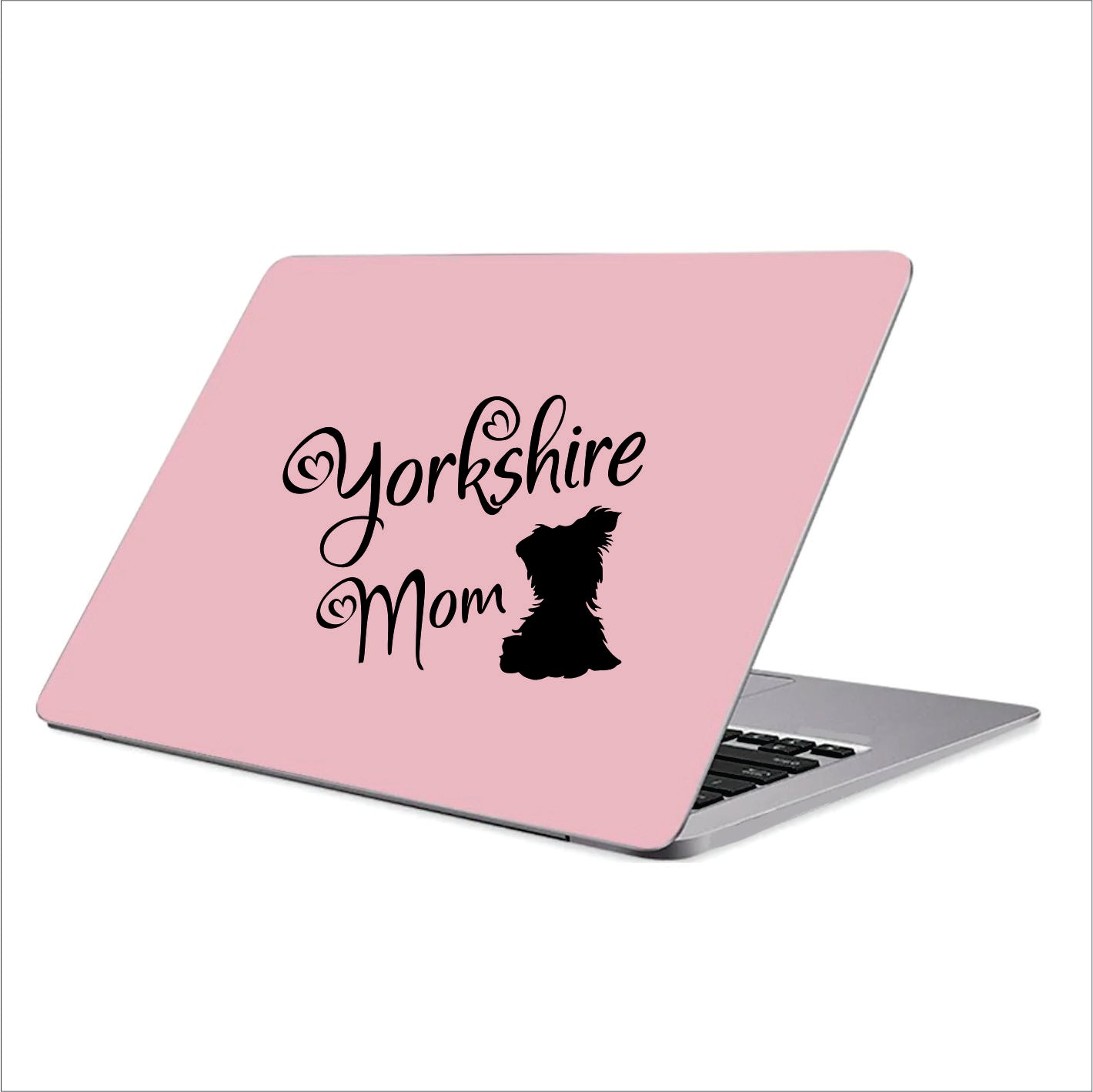 Yorkshire Mom Black Vinyl Decal Sticker